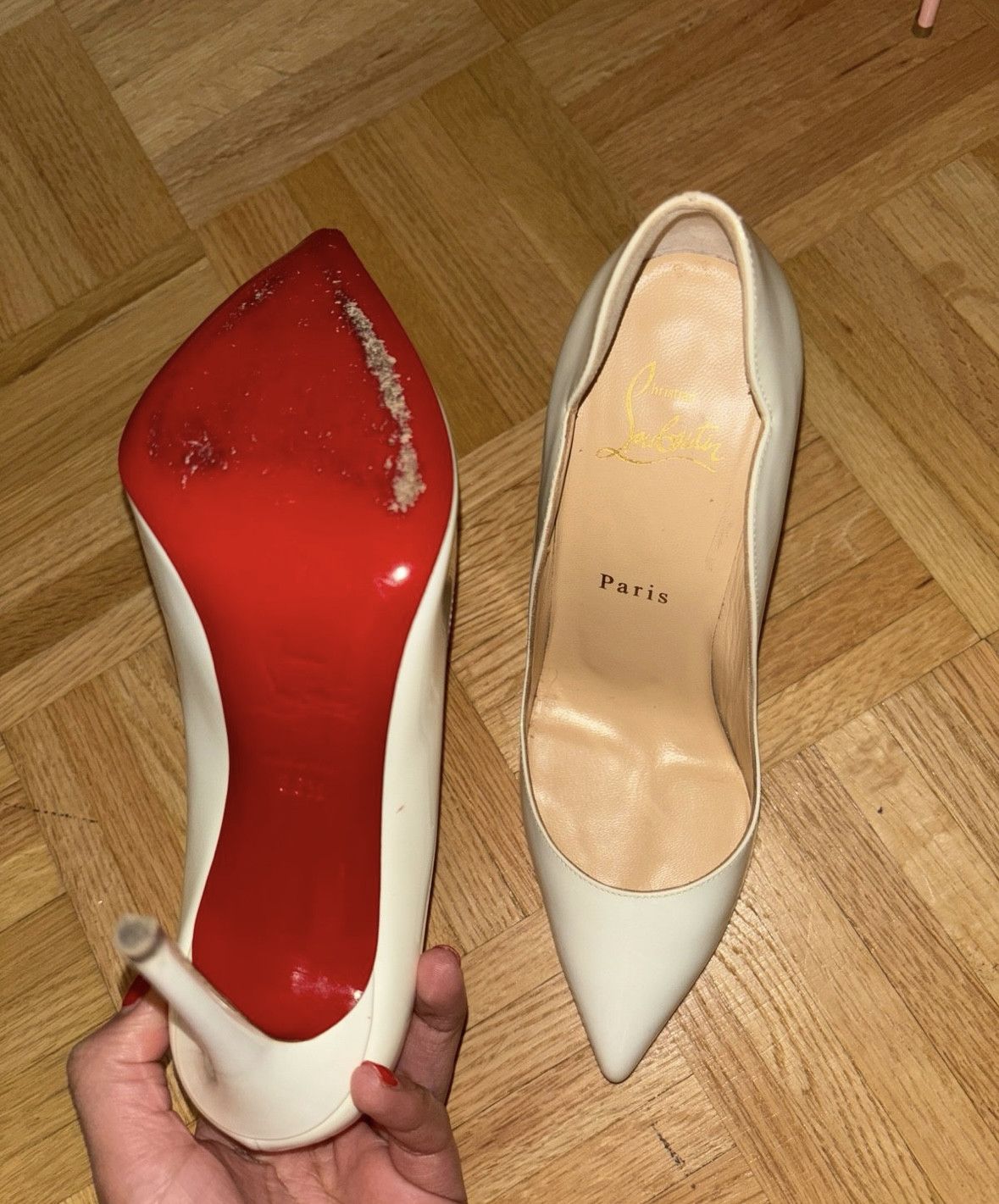 Christian Louboutin Authentic Christian Louboutin Hot Chick pumps 36.5 100mm Size US 6.5 / IT 36.5 - 4 Thumbnail