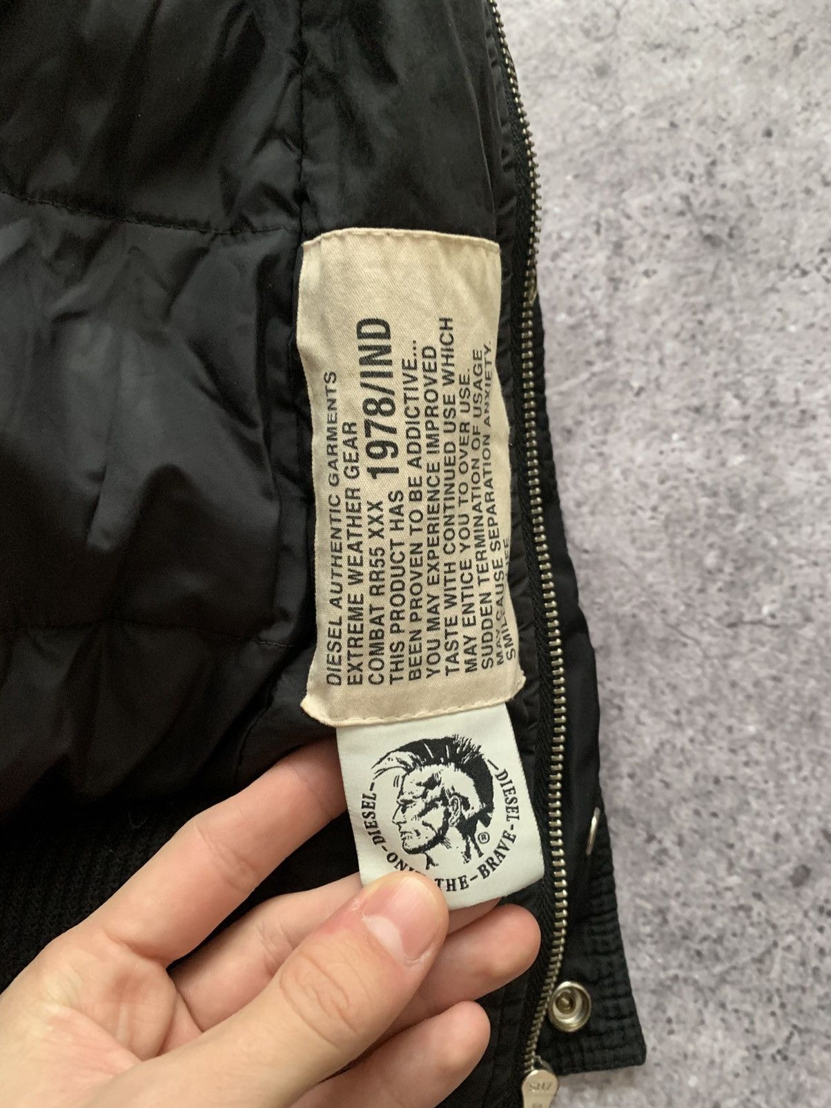 Diesel 🔥 CRAZY DIESEL Y2K OPIUM ALASKA MOHAIR BOMBER JACKET Size US M / EU 48-50 / 2 - 14 Thumbnail