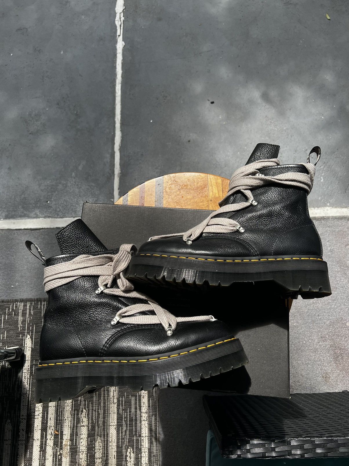 Dr. Martens × Rick Owens Rick Owens Dr Marten 1460 Jumbo