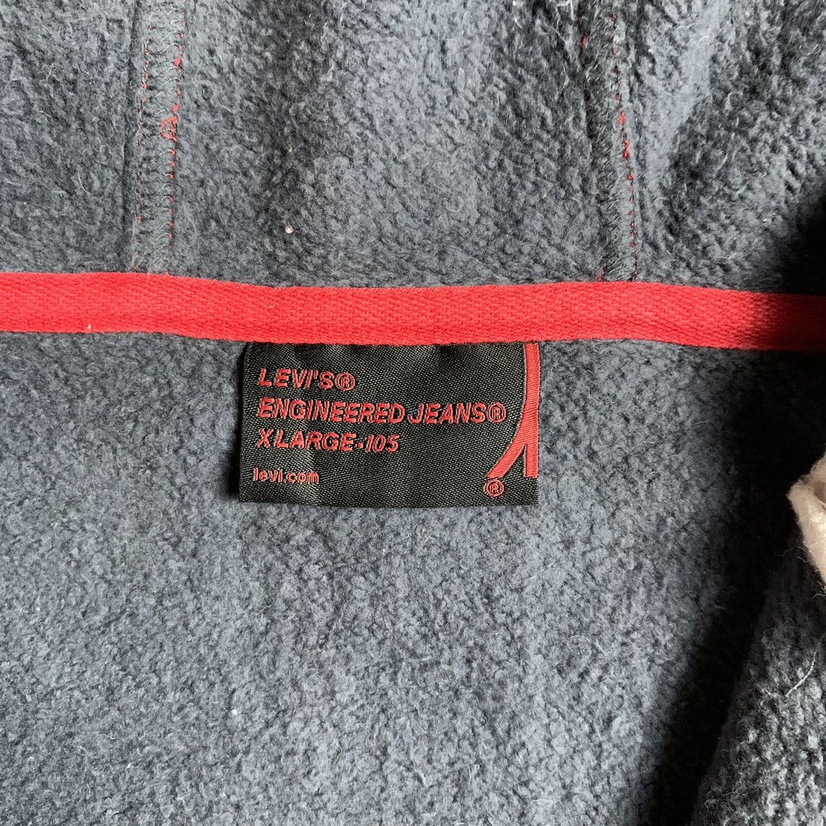 Levi's 2000s Levi’s Enginereed Jeans 1/4 Zip Hoodie Big Logo Size US L / EU 52-54 / 3 - 7 Thumbnail