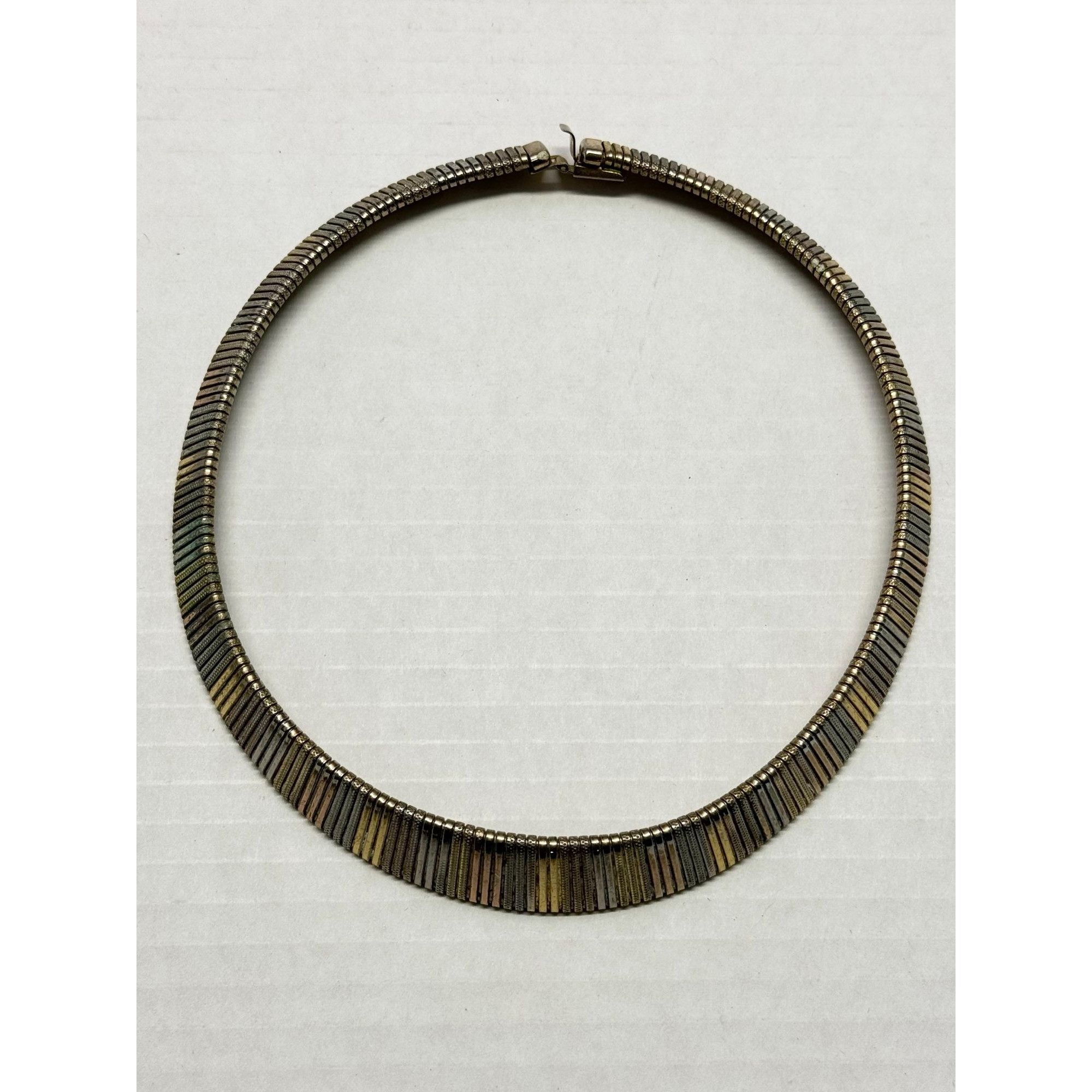 Vintage Vintage gold and silver mesh collar necklace Size ONE SIZE - 1 Thumbnail