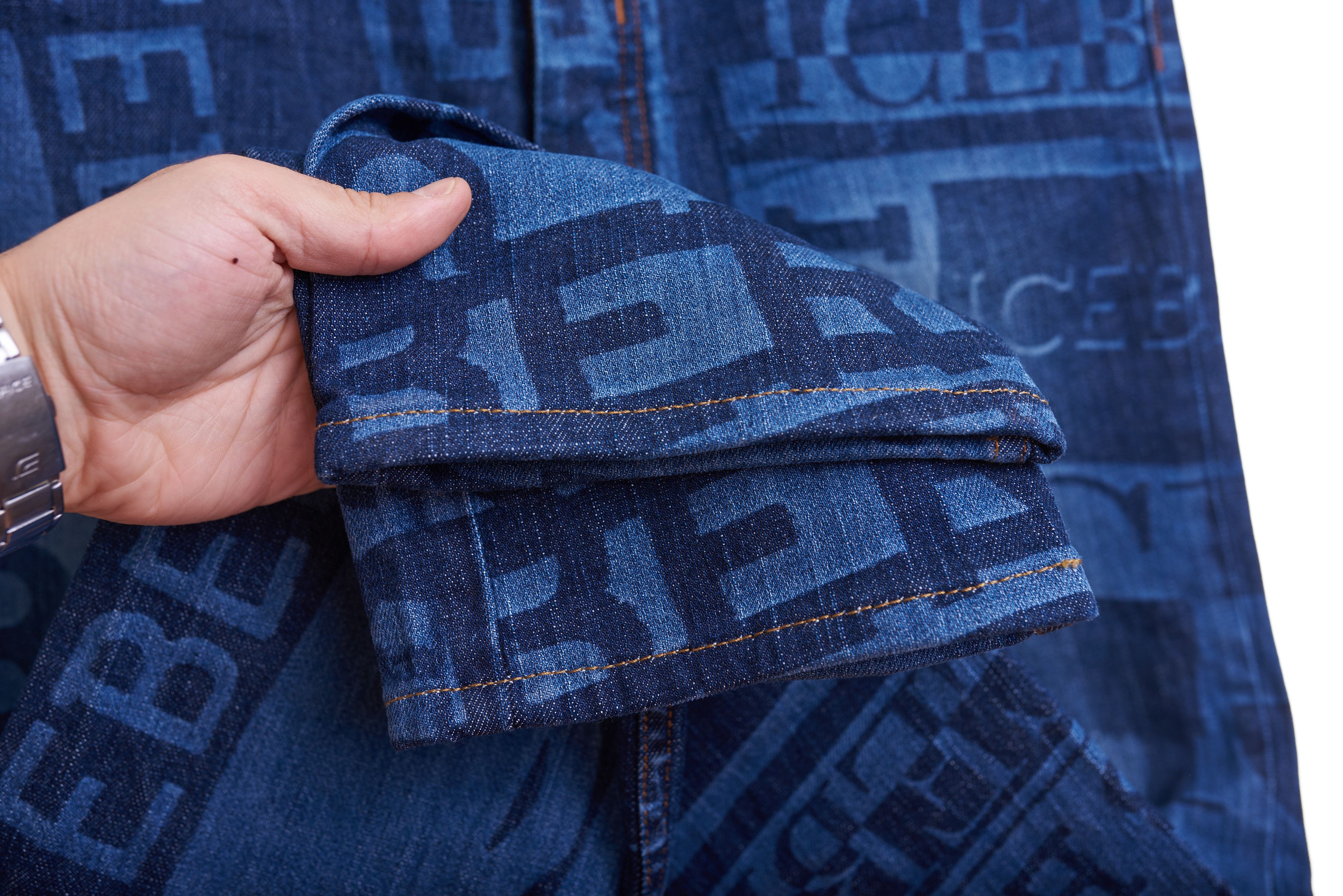 Iceberg Iceberg Monogram Blue Denim Jeans Printed Logo Size 32 Size US 32 / EU 48 - 10 Thumbnail