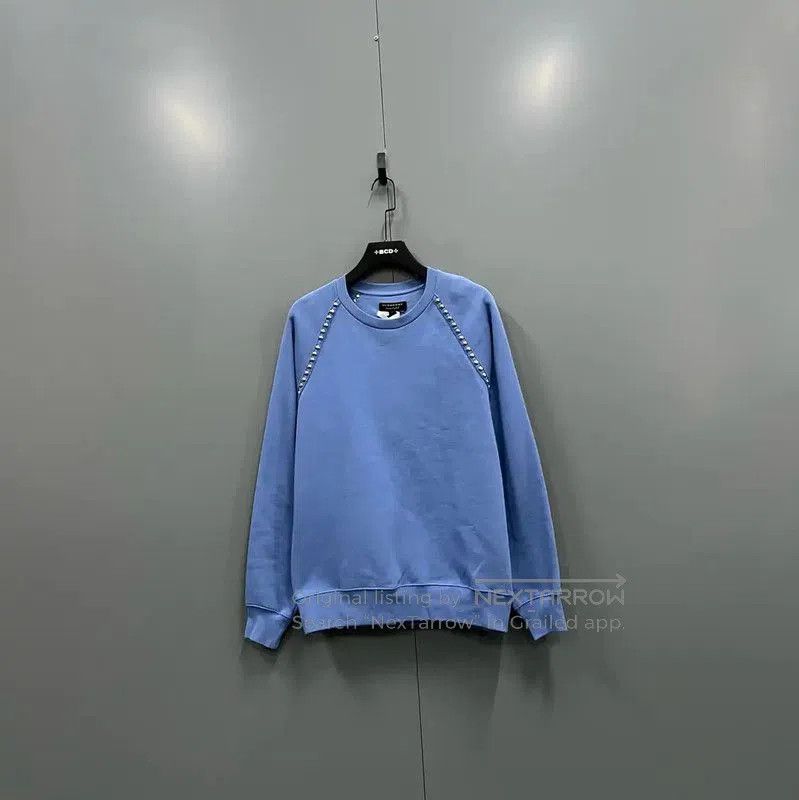 Burberry Burberry Blue Cotton Long Sleeve Sweatshirt. Size US L / EU 52-54 / 3 - 1 Thumbnail