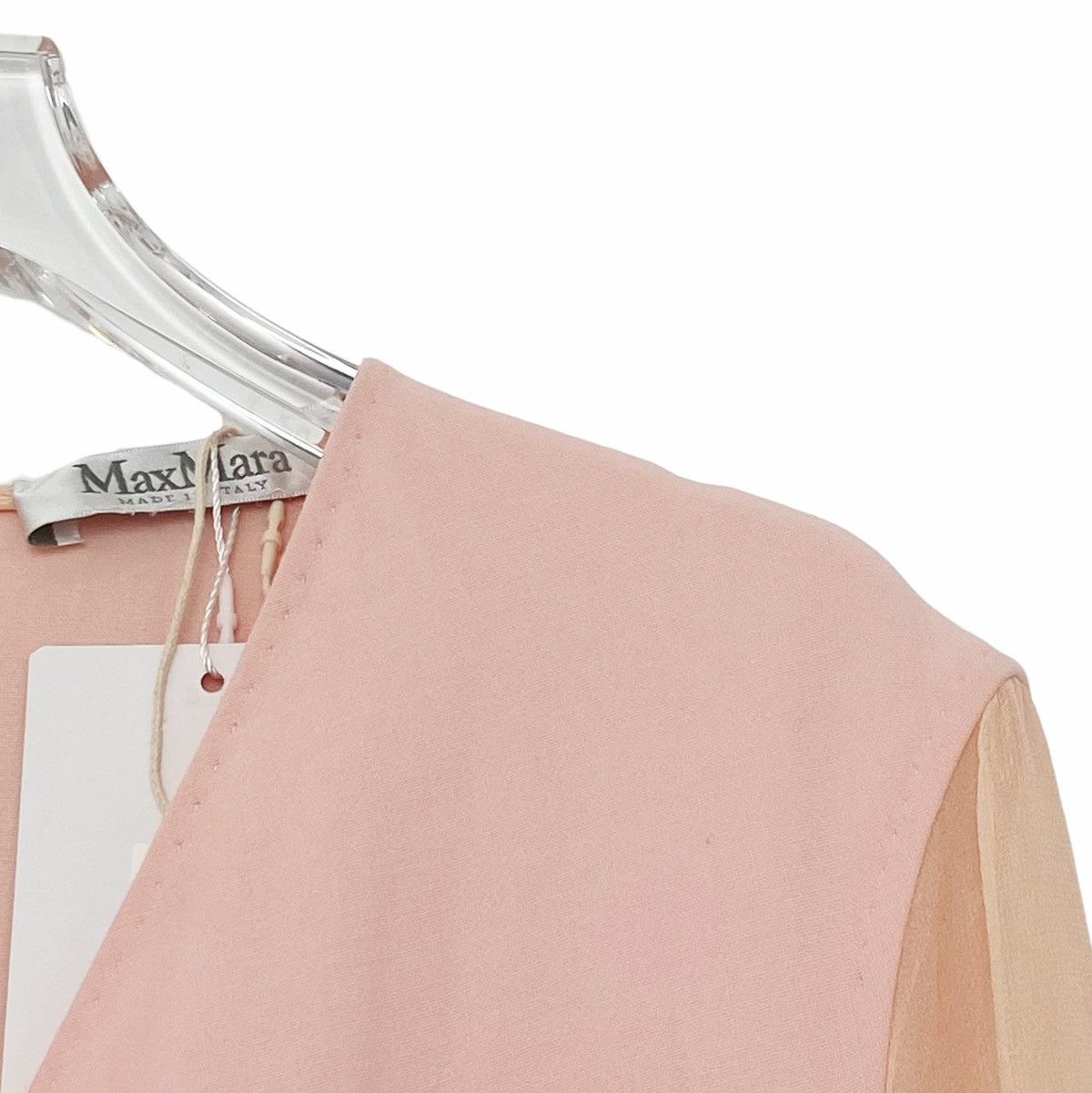 Max Mara Maxmara Pink Wool Silk Blend Dress K26WX Size S / US 4 / IT 40 - 4 Thumbnail