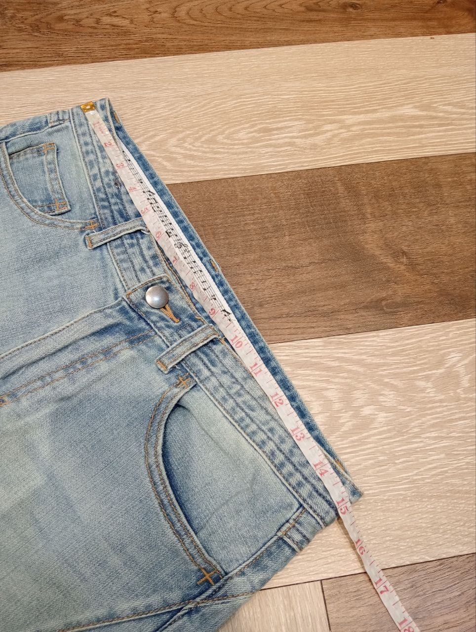 Number (N)ine NUMBER NINE JAPAN DISTRESSED LIGHT BLUE STRETCH DENIM PANTS Size US 30 / EU 46 - 13 Thumbnail