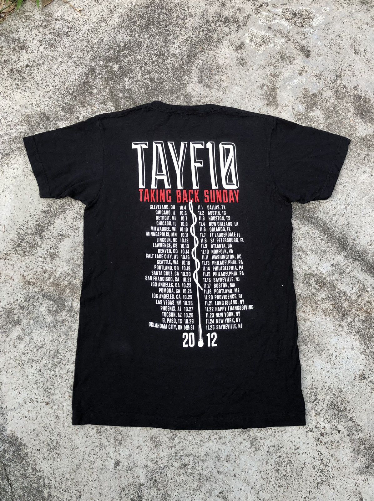 Band Tees VINTAGE 2012 TAKING BACK SUNDAY TOUR TEE Size US S / EU 44-46 / 1 - 3 Thumbnail