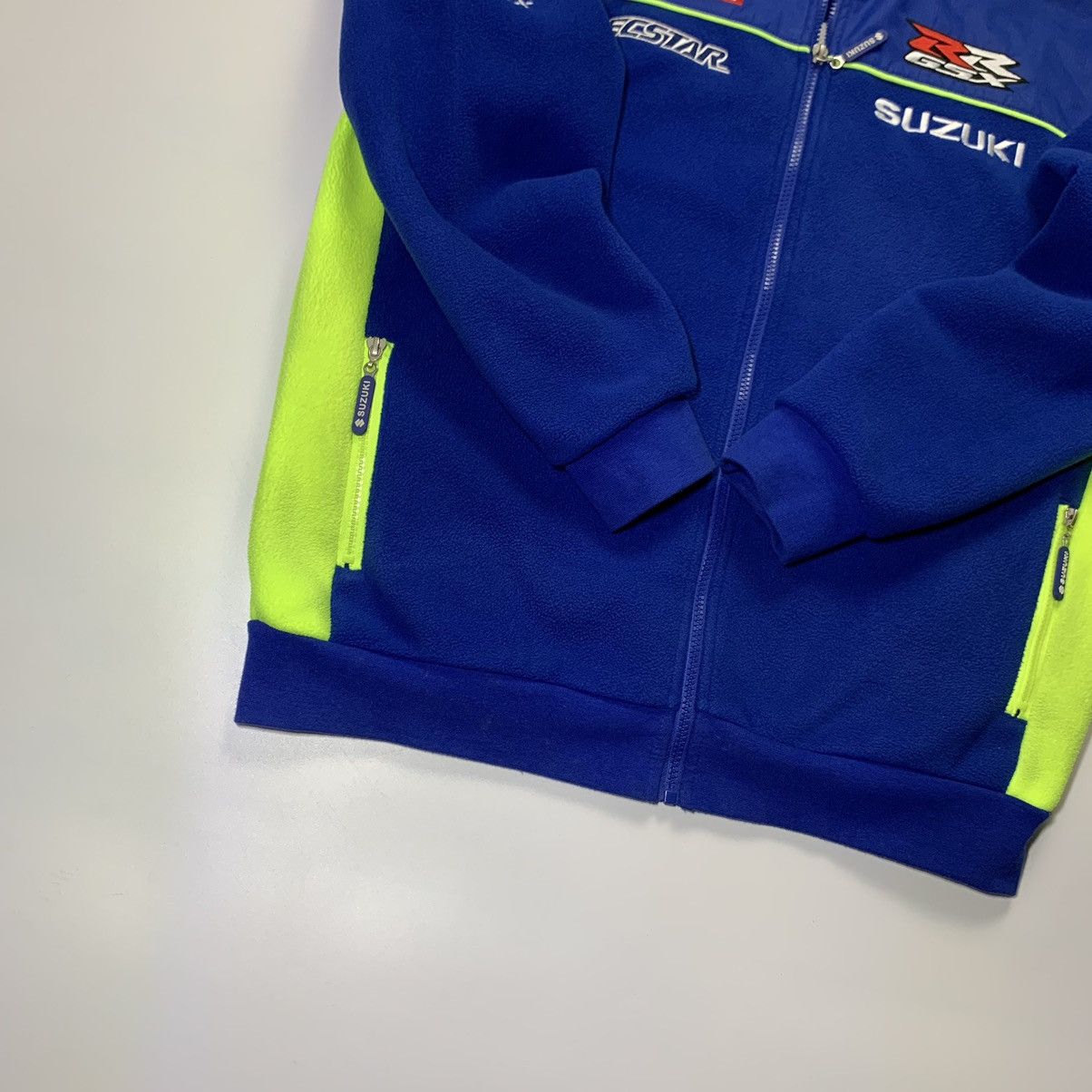 Vintage Vintage Suzuki ECSTAR RRGSX Japanese Racing Fleece Jacket Size US M / EU 48-50 / 2 - 4 Thumbnail