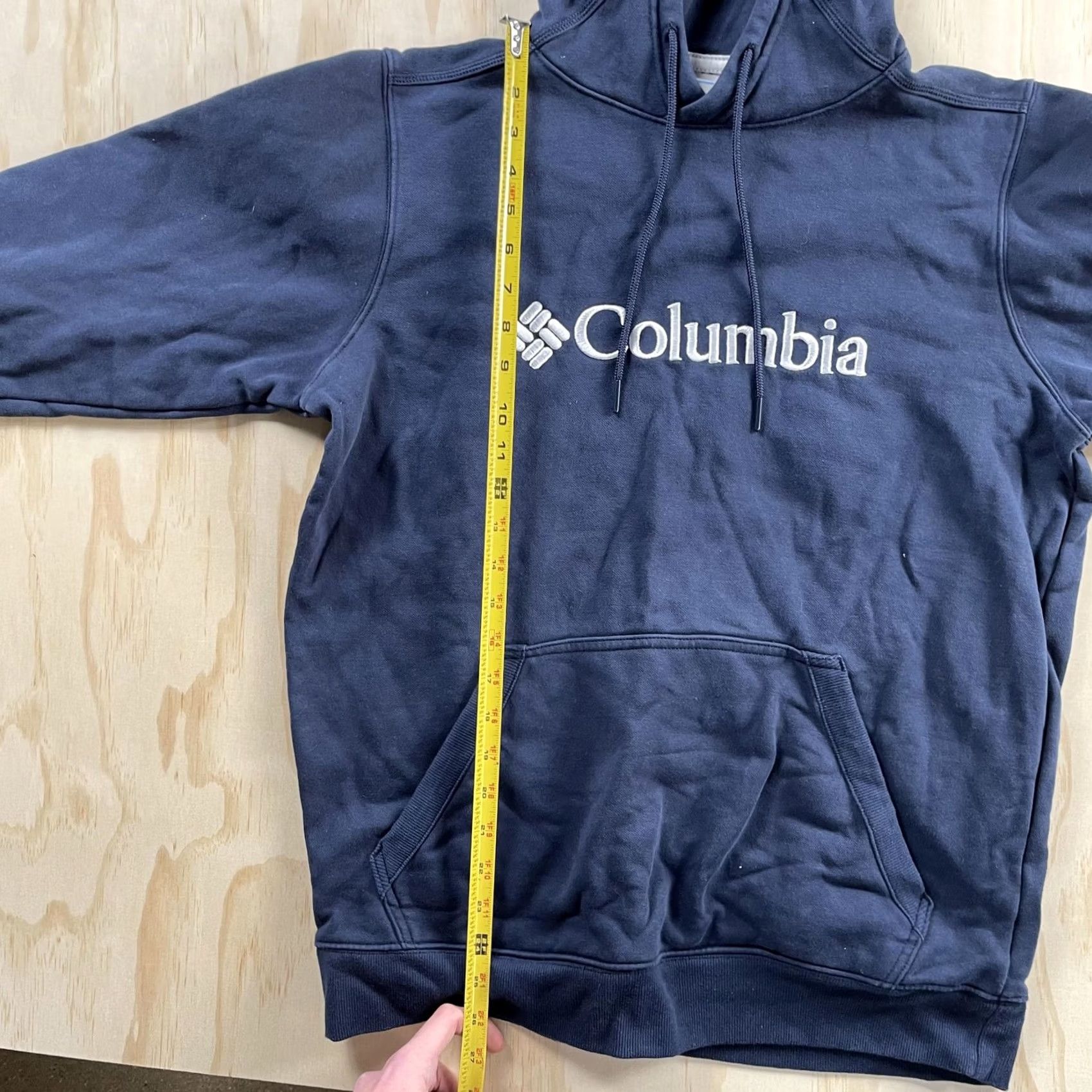 Vintage Columbia Hoodie Mens Medium Blue Fleece Pullover Hooded Pockets Logo Sweatshirt Size US M / EU 48-50 / 2 - 3 Thumbnail