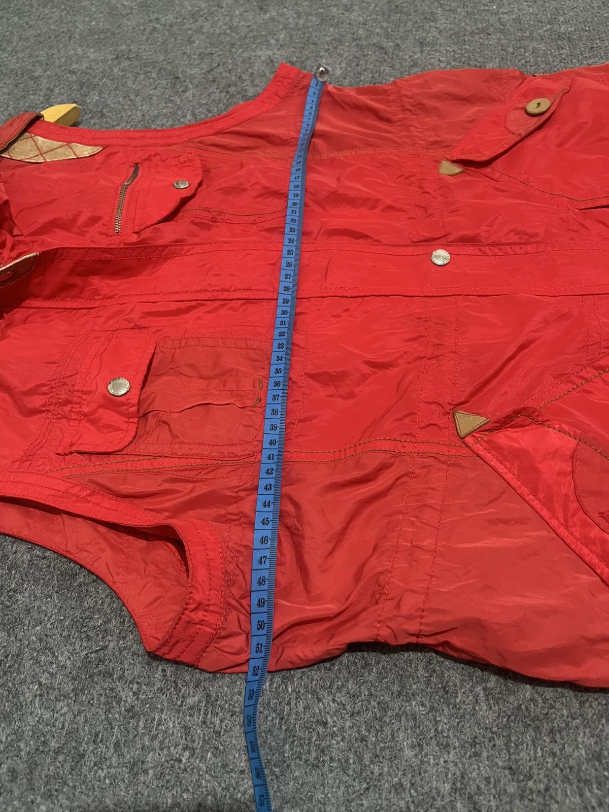 Japanese Brand Vintage Crocodile red utility vest 🔥 Size US L / EU 52-54 / 3 - 12 Thumbnail