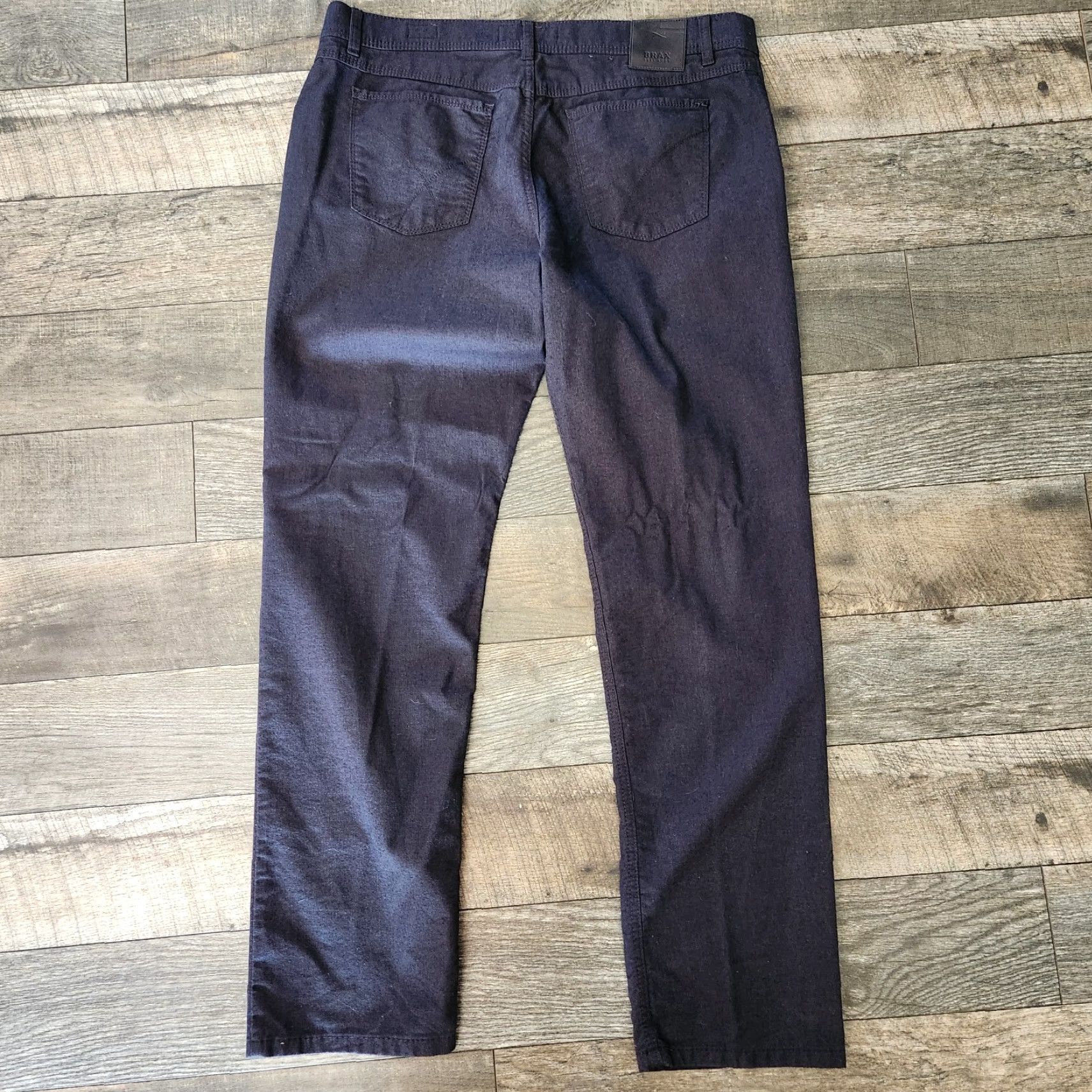 BRAX BRAX Cooper Fancy Regular Fit Flat Chino Pants Mens 38 x 32 Gray Corduroy Regular Pants Men Gray Chino 90s-style not applicable Size US 38 / EU 54 - 7 Thumbnail