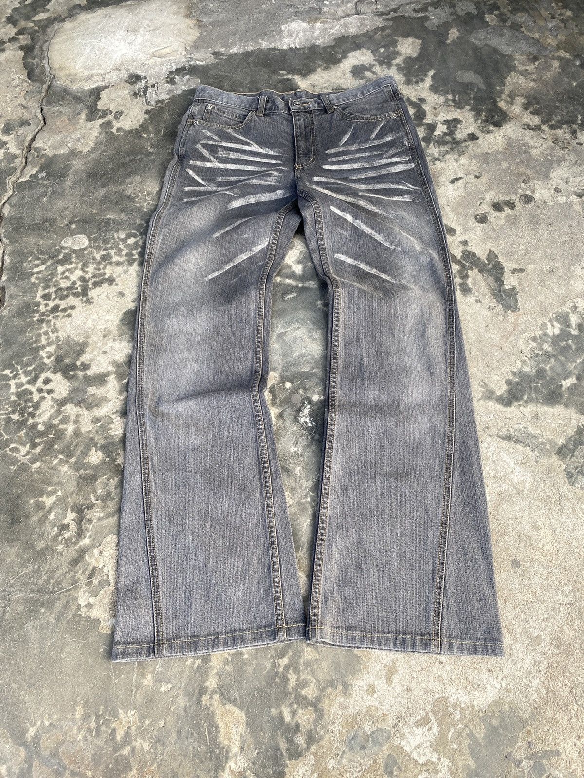 Japanese Brand Vintage Atelier Sab Men Flare Jeans Size US 32 / EU 48 - 1 Thumbnail