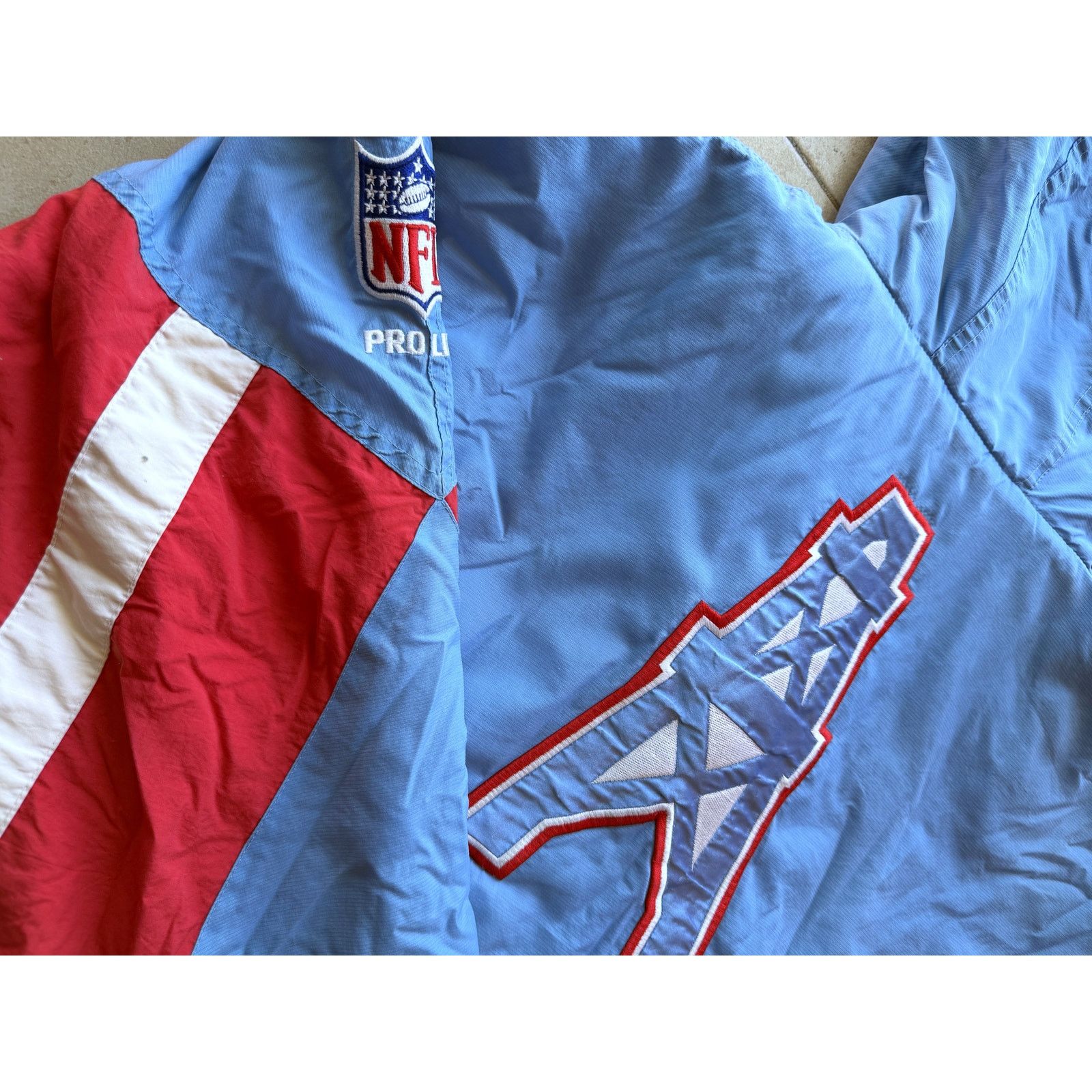 NFL × Starter Houston Oilers 90s STARTER puffer Pullover NFL Pro vintage Size US L / EU 52-54 / 3 - 8 Thumbnail