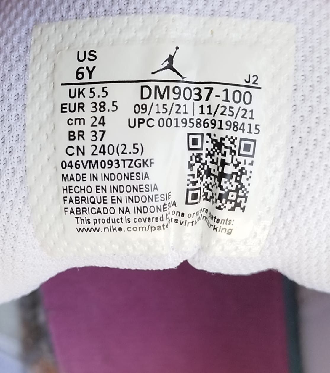 Jordan Brand Air Jordan 1 Low White Light Bordeaux Size US 6 / IT 36 - 9 Thumbnail
