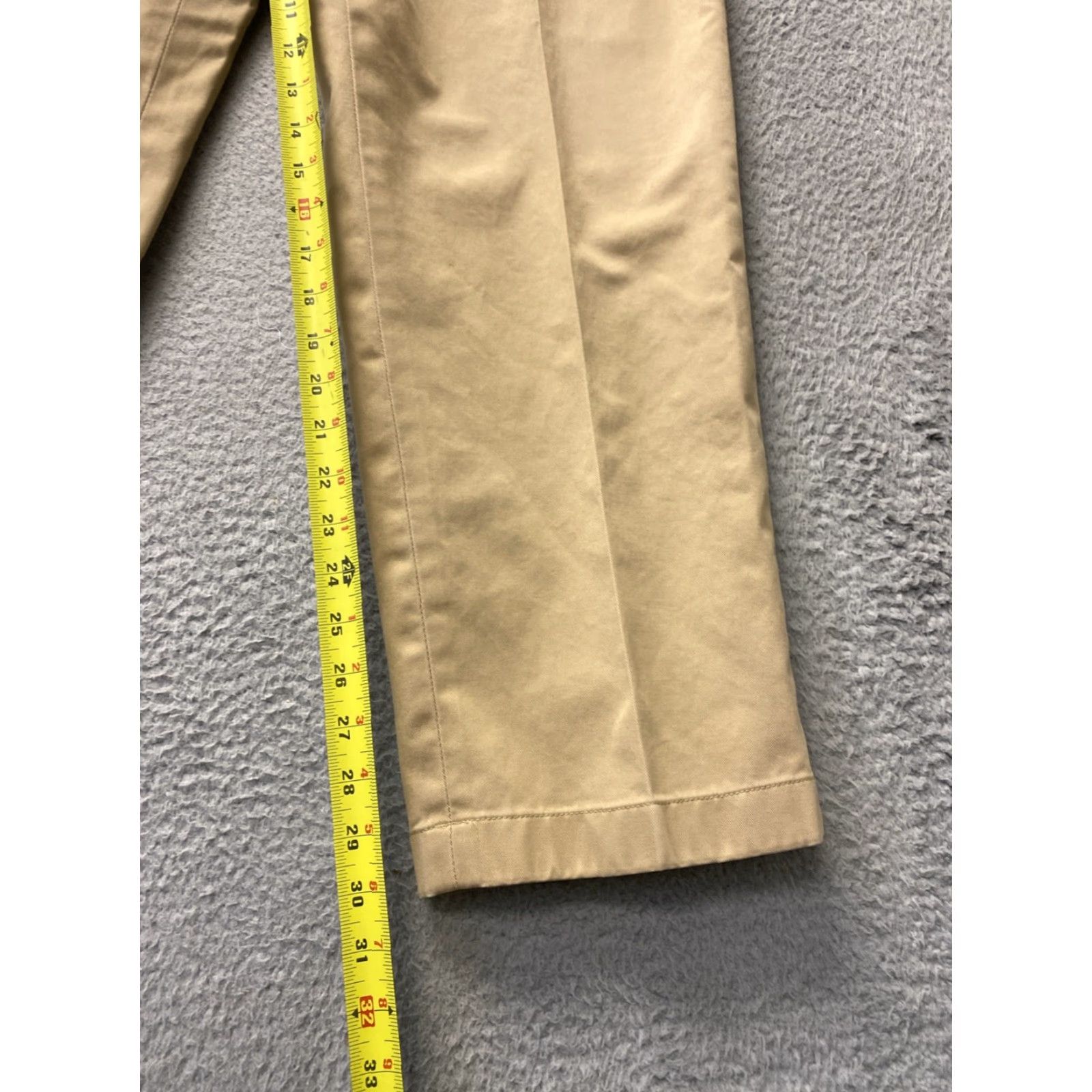 Brooks Brothers Brooks Brothers Mens Chino Pants 38x30 Tan Cotton Wool Regular Flat Front Medium Rise Casual Mens Size US 38 / EU 54 - 4 Thumbnail