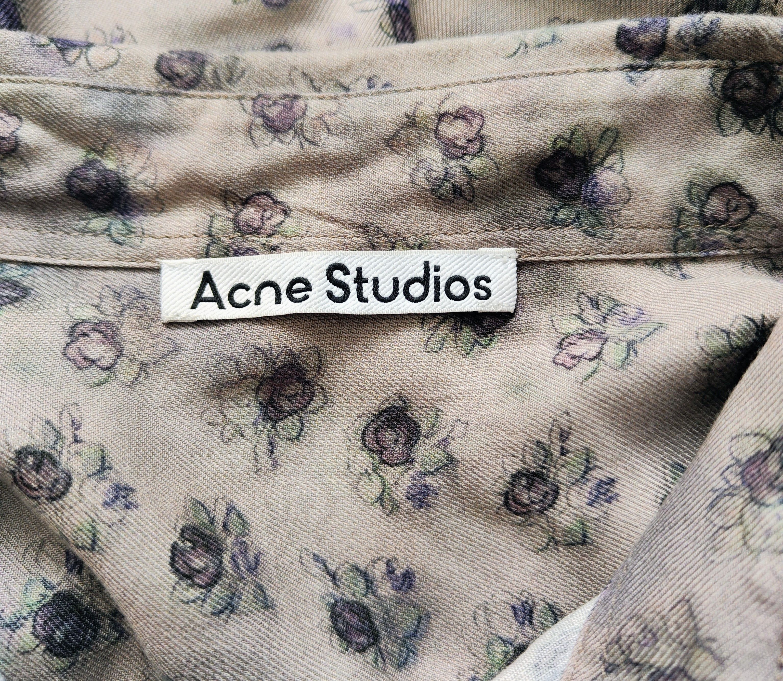 Acne Studios Floral shirt.Like Balenciaga or Vetements shirts Size US XL / EU 56 / 4 - 8 Thumbnail
