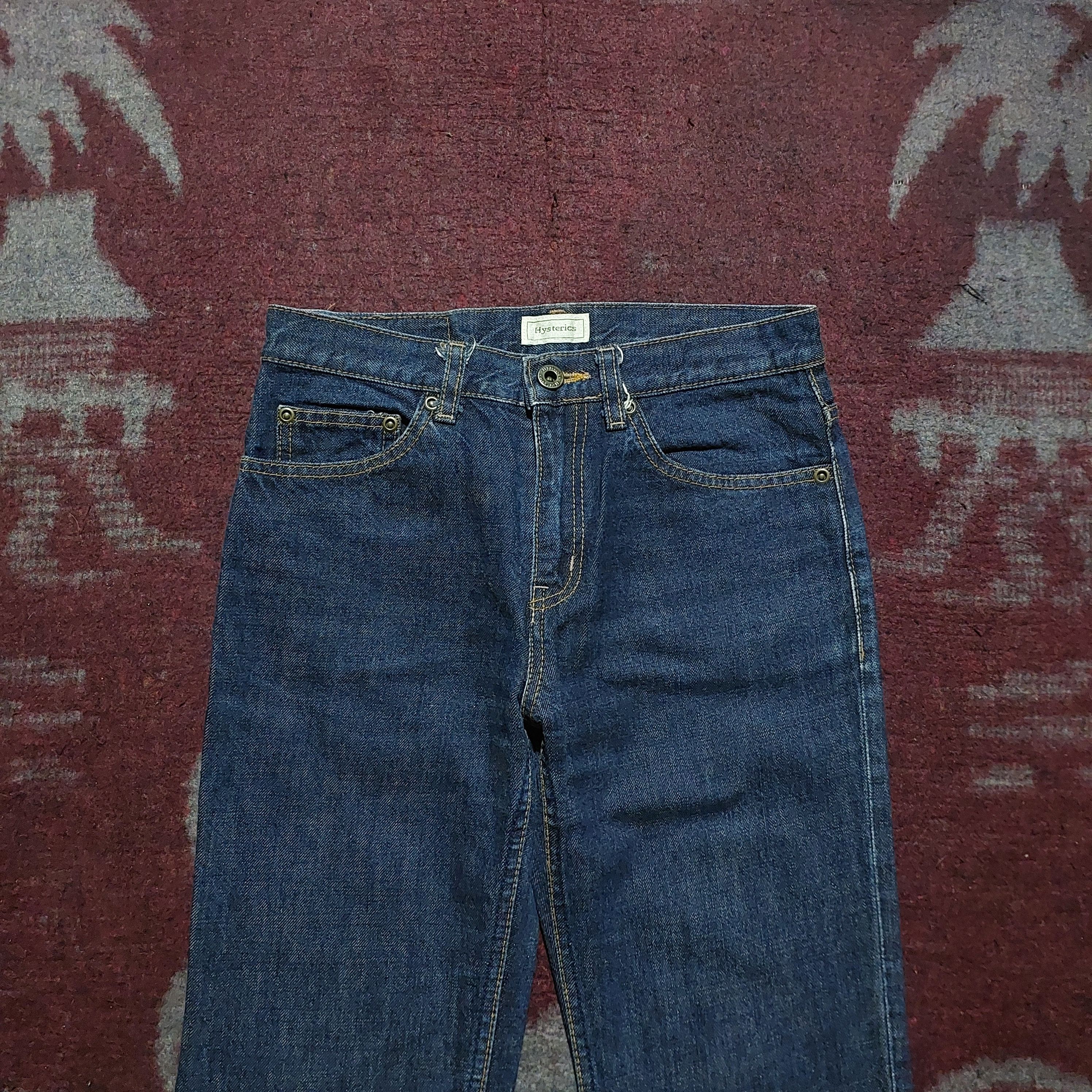 Hysteric Glamour Hysteric Glamour Oaklan Riders indigo blue Denim Size US 27 - 3 Thumbnail