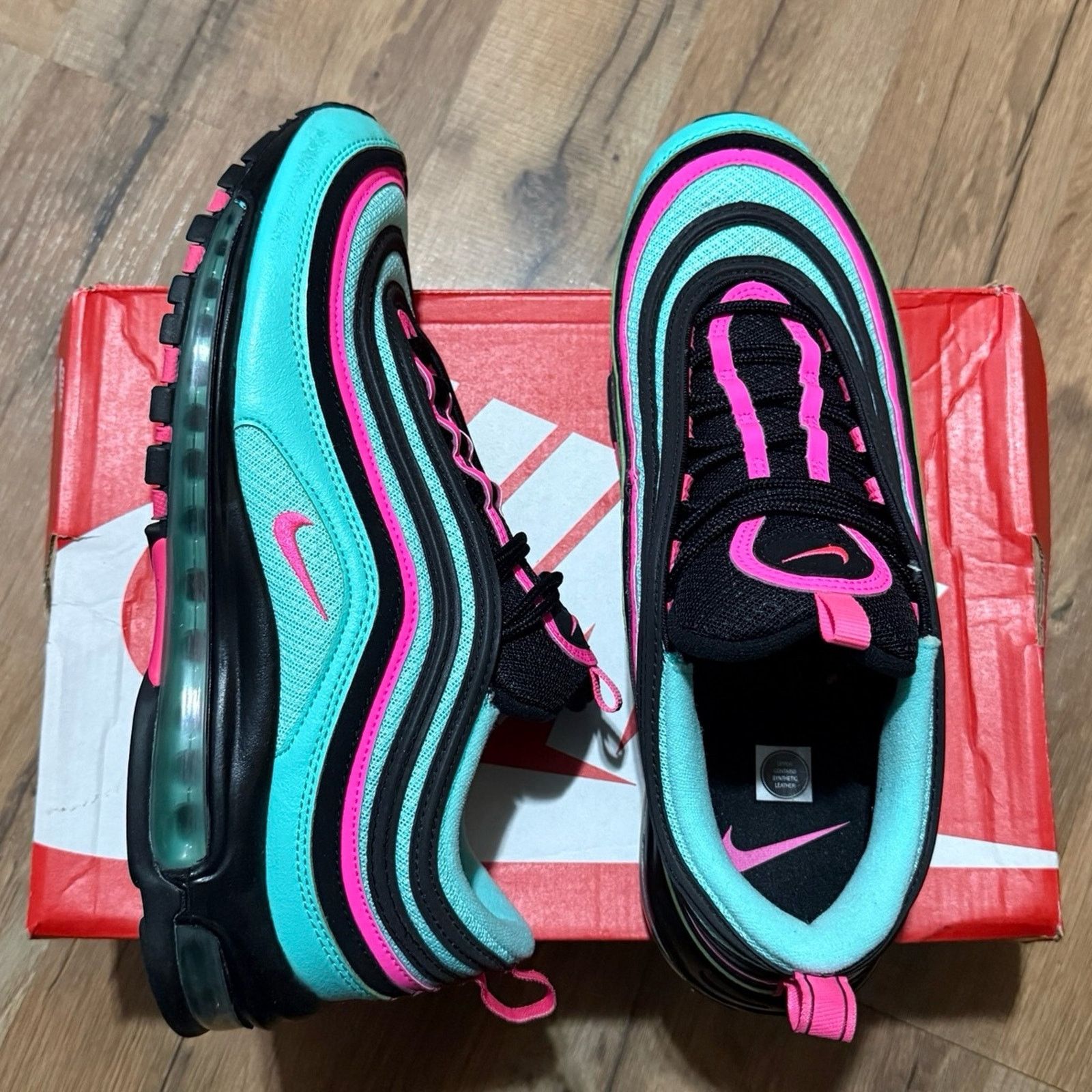Nike Nike Air Max 97 Hyper Turquoise South Beach Size US 11 / EU 44 - 1 Thumbnail