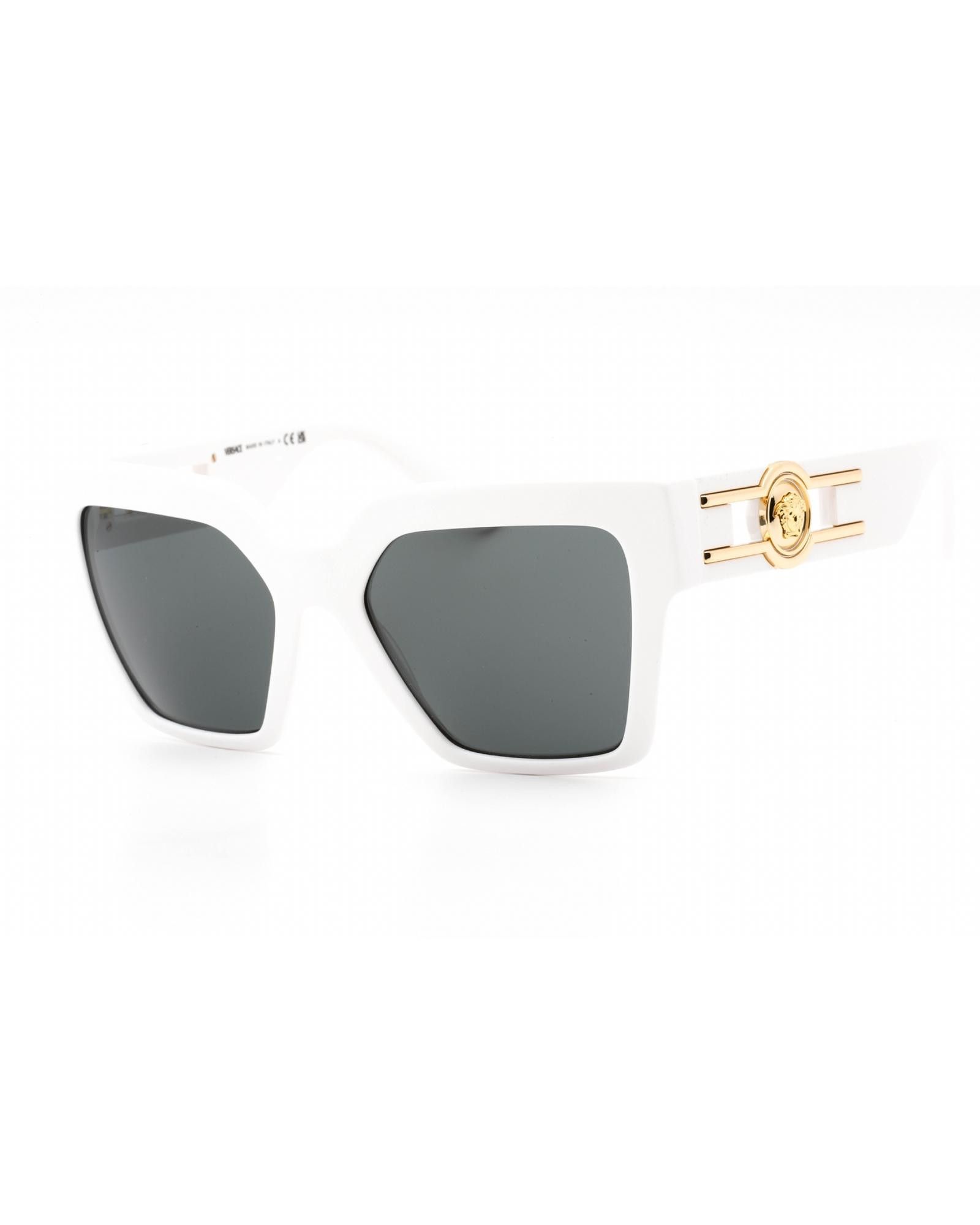 image of Versace 0Ve4458 Sunglasses White / Dark Grey, Women's