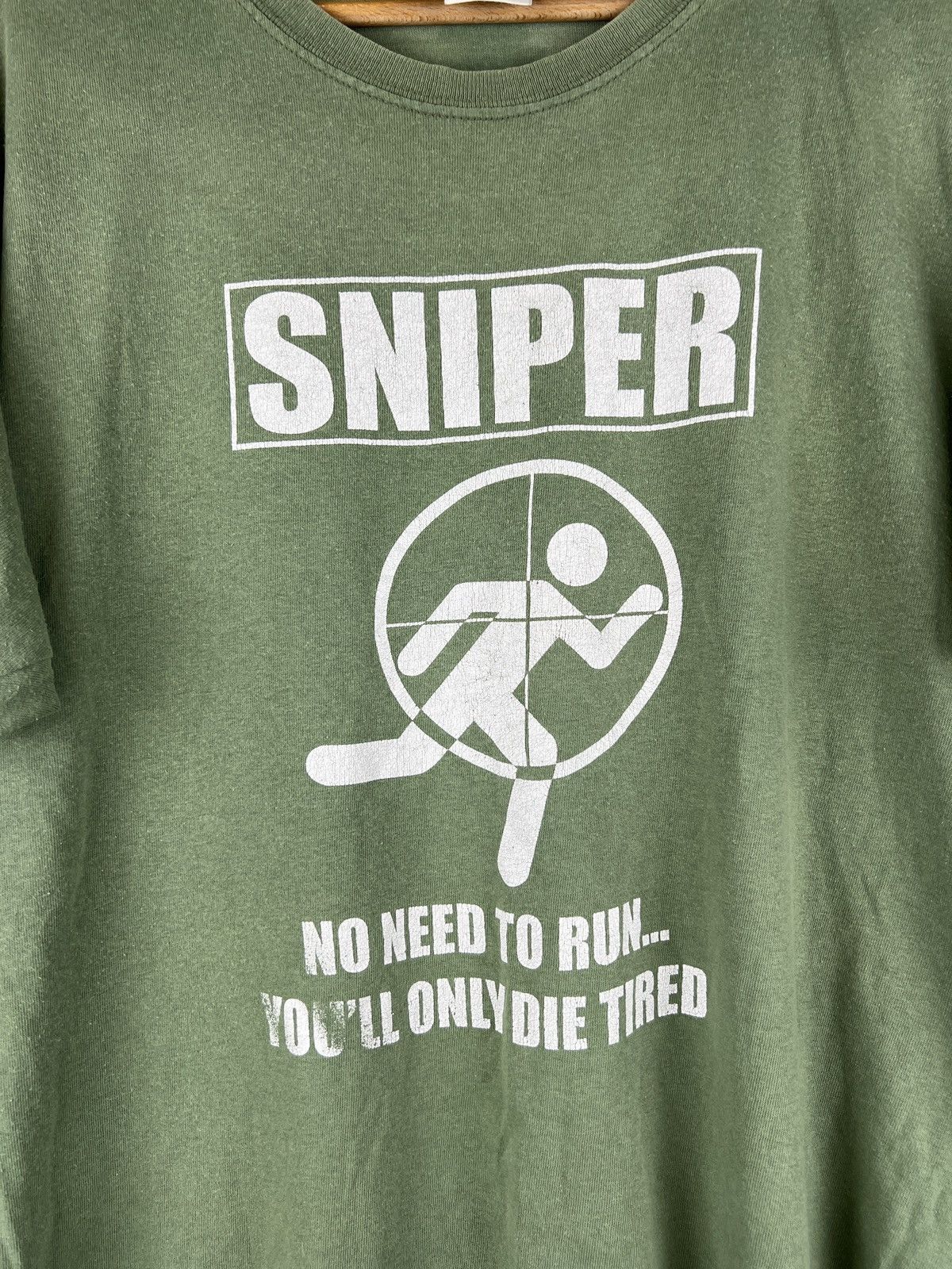 Rap Tees × Vintage Vintage Sniper Funny Art T Shirt Public Enemy Terror Size US L / EU 52-54 / 3 - 2 Thumbnail