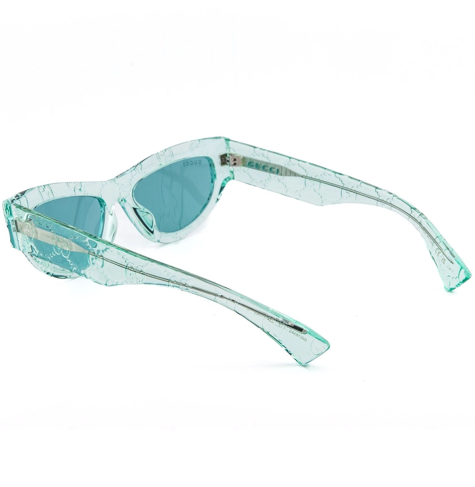 Gucci GUCCI GG1834S Crystal Blue Guccissima 1834 GG Sunglasses 012 Size ONE SIZE - 3 Thumbnail