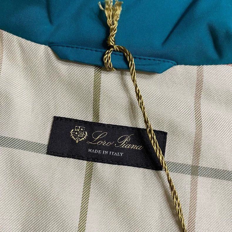 Loro Piana LORO PIANA Tech fabric padded jacket in blue green Green S Size US S / EU 44-46 / 1 - 6 Thumbnail