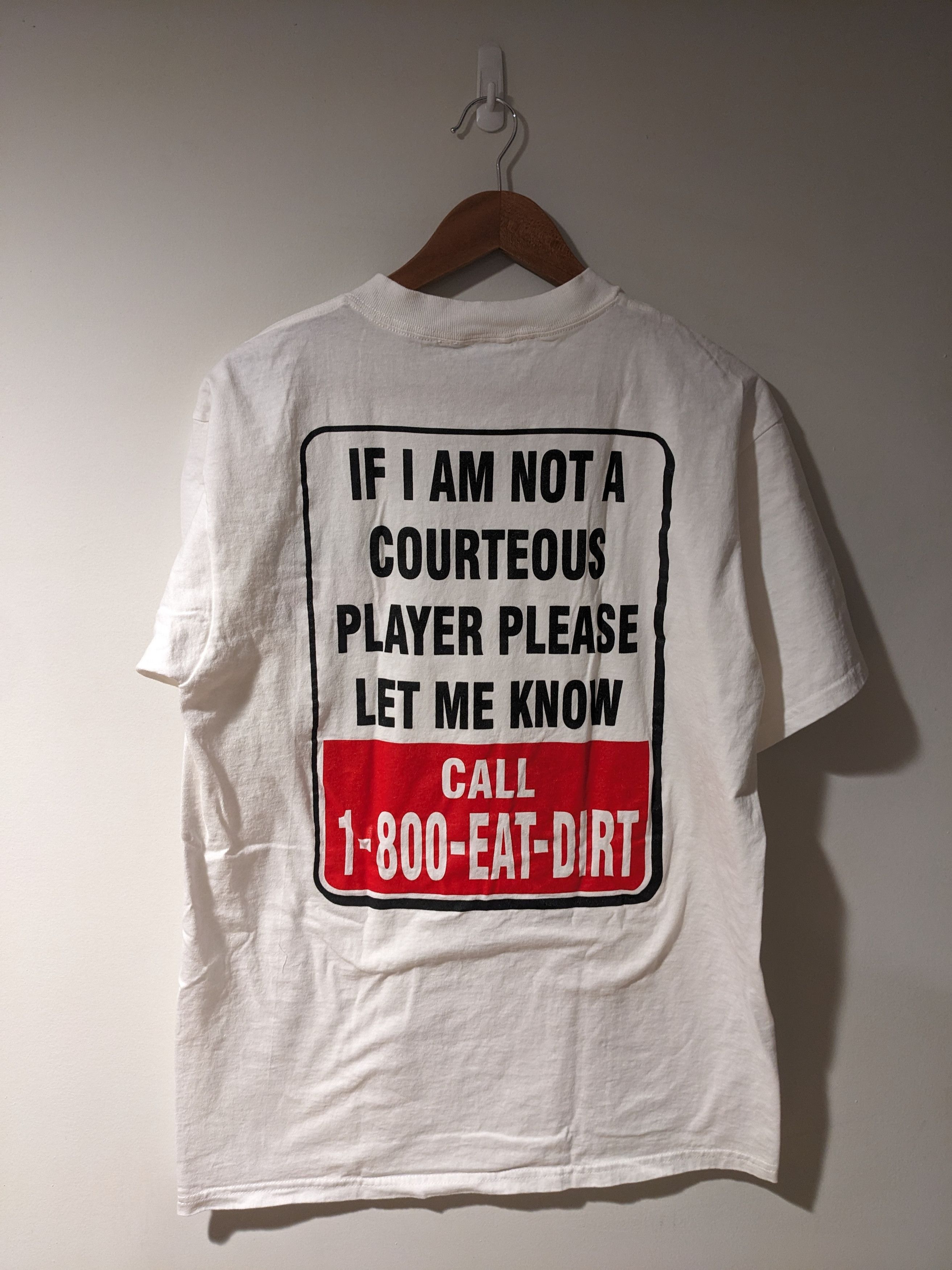 Vintage Vintage 90s Utopia Sport If I Am Not a Courteous T-Shirt Size US L / EU 52-54 / 3 - 1 Thumbnail