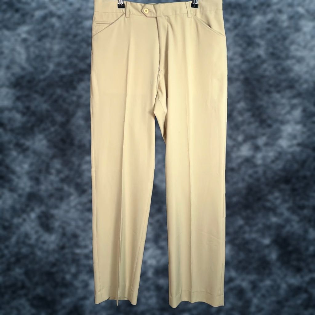 Vintage Sorbino Men’s Size 50 Beige Straight Leg Dress Pants Made in Italy Size US 34 / EU 50 - 1 Thumbnail