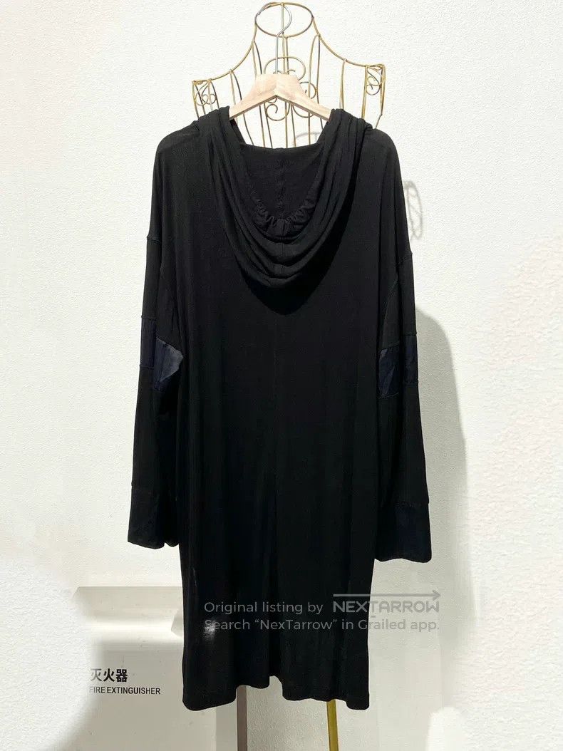 Givenchy Givenchy Size40 Black Hooded Zip-Up Long Coat Size US M / EU 48-50 / 2 - 2 Thumbnail