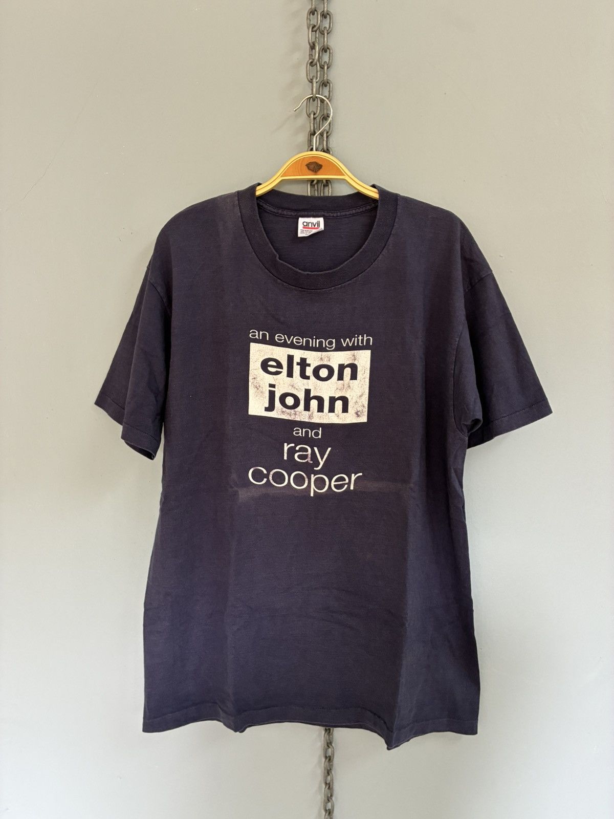 Band Tees Vintage 90s Elton John and Ray Cooper tour t shirt Size US XL / EU 56 / 4 - 1 Thumbnail