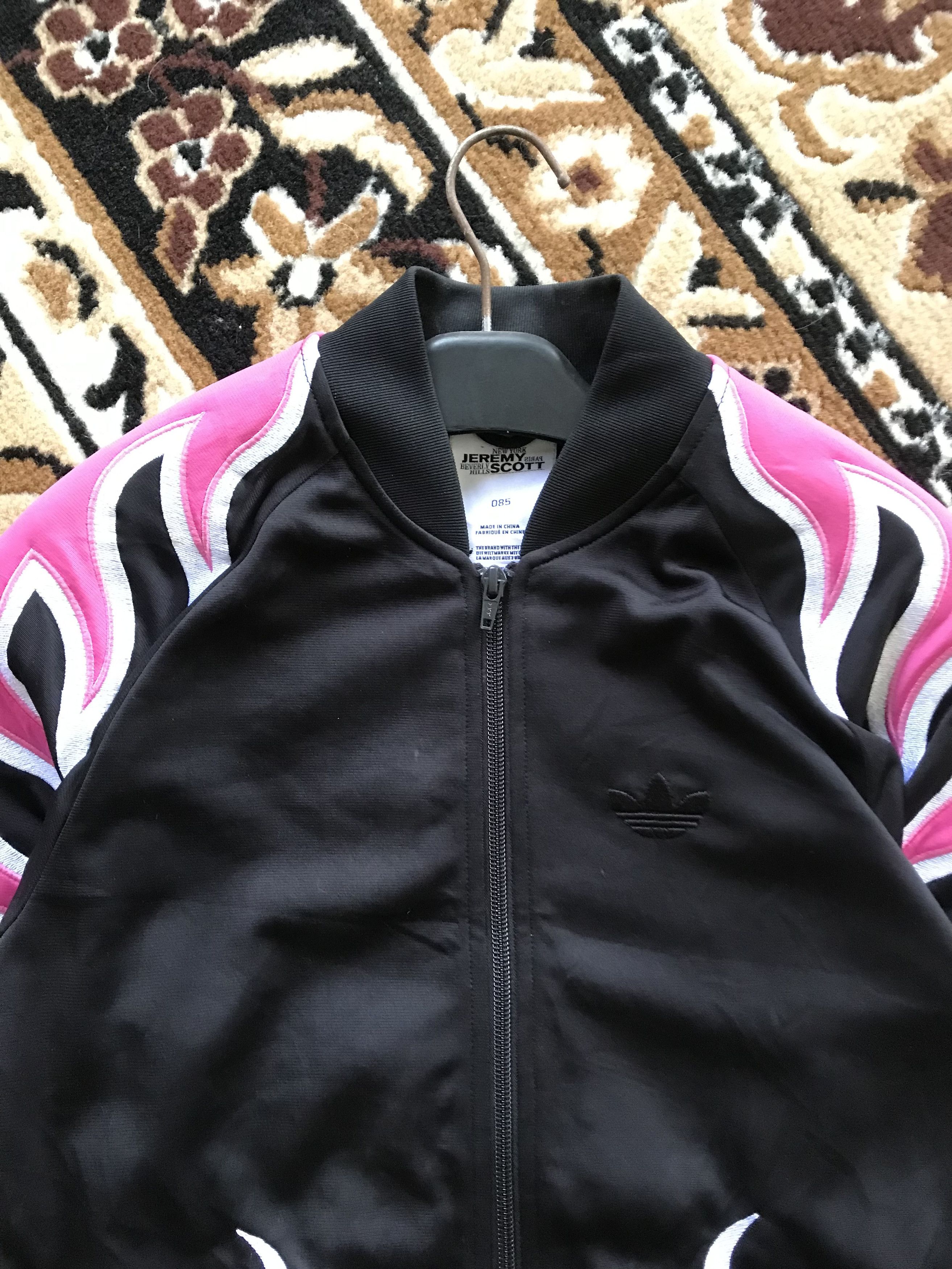 Adidas Rare Item Adidas Jacket x Jeremy Scott Pink Flame Size XS / US 0-2 / IT 36-38 - 4 Thumbnail