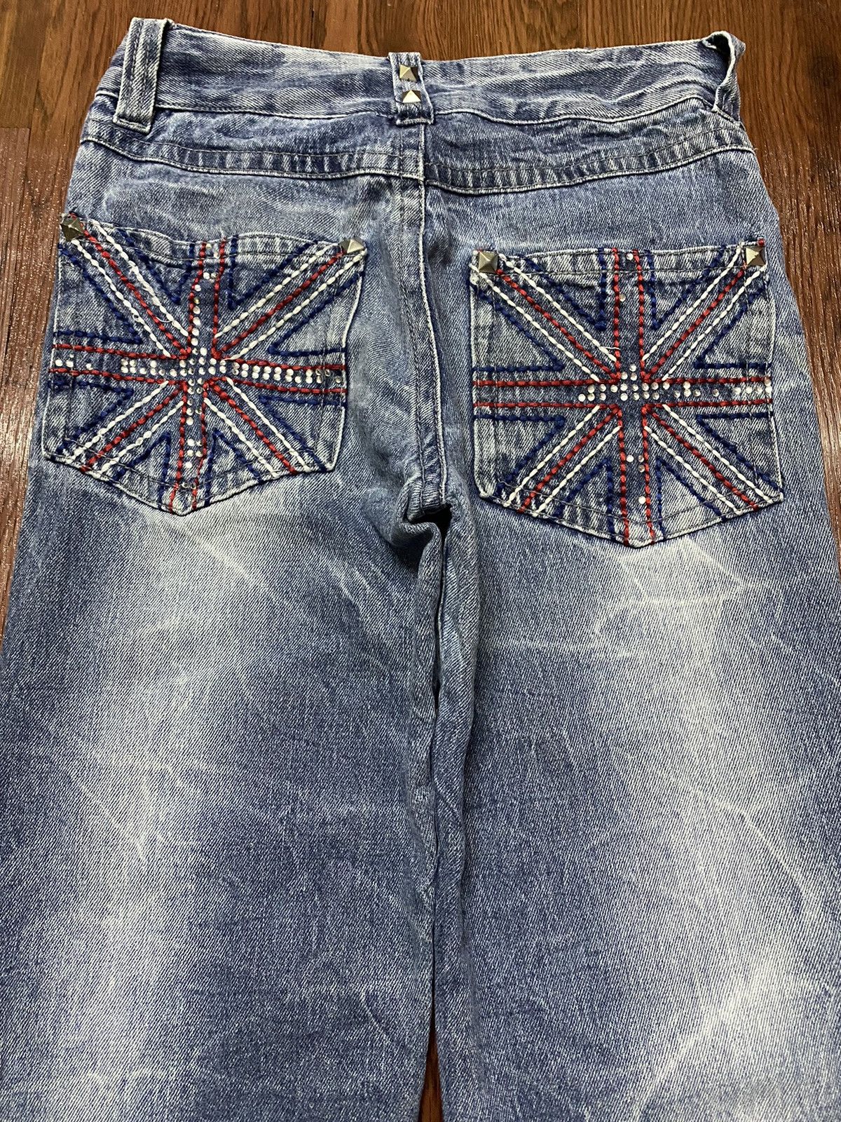 Japanese Brand Vintage Japanese Brands Thunder Distressed Denim Jeans Size US 27 - 3 Thumbnail
