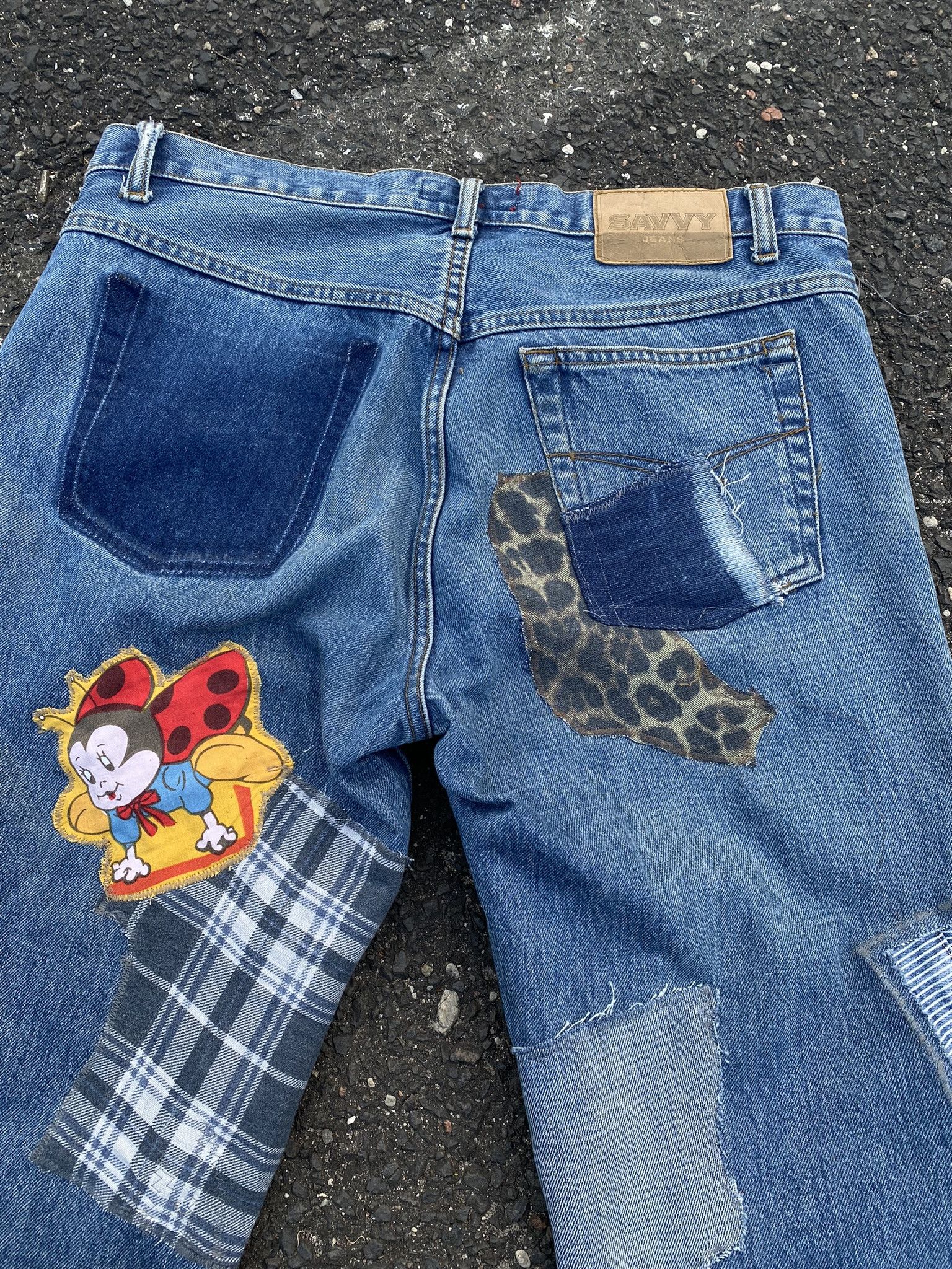 Kapital × Undercover × Vintage Vintage Kapital Inspired Baggy Denim Saschiko Patchwork Size US 34 / EU 50 - 13 Thumbnail