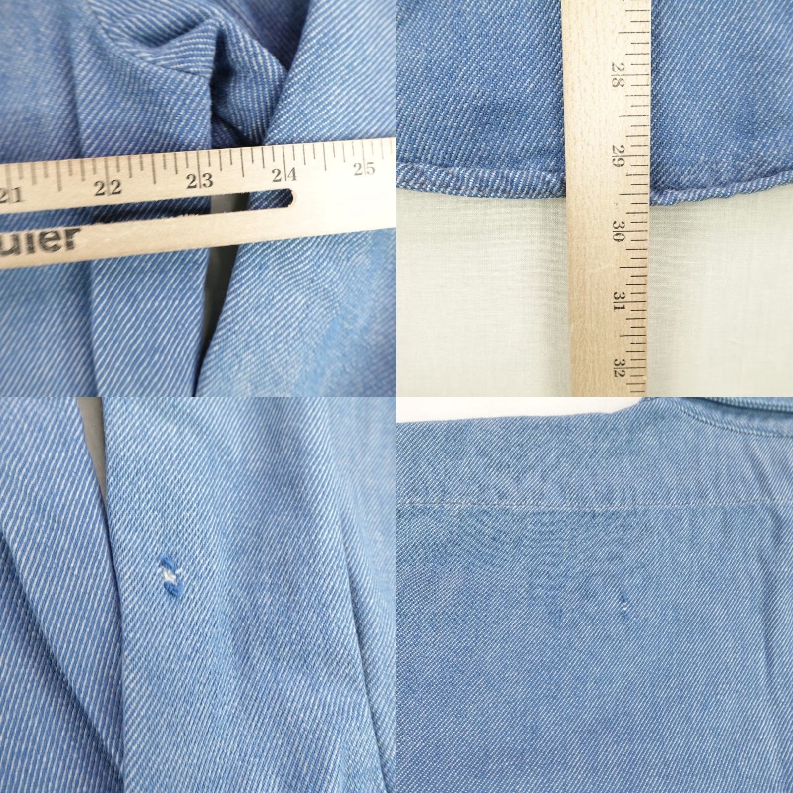 Vintage VINTAGE Five Brother Shirt Mens Large Tall Button-Up Flannel Blue Twill 70s Casual Workwear Mens LT Large Tall Blue Flannel Shirt 1970s Five Brothers Size US L / EU 52-54 / 3 - 8 Thumbnail