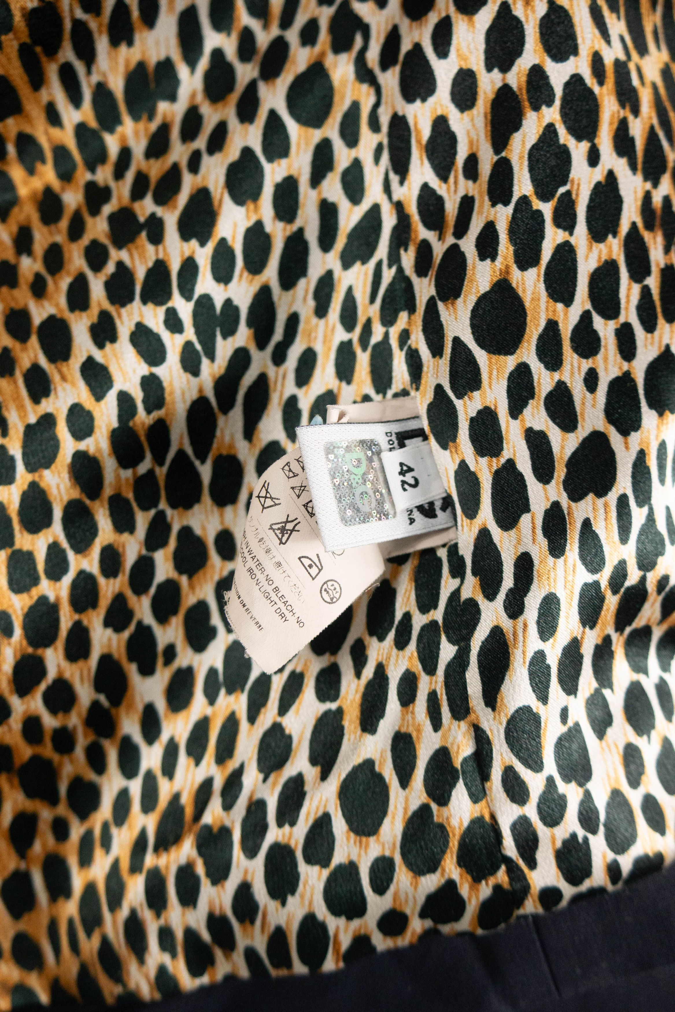 Dolce & Gabbana Dolce & Gabbana black leopard blazer – classic old-money y2k Size M / US 6-8 / IT 42-44 - 7 Thumbnail