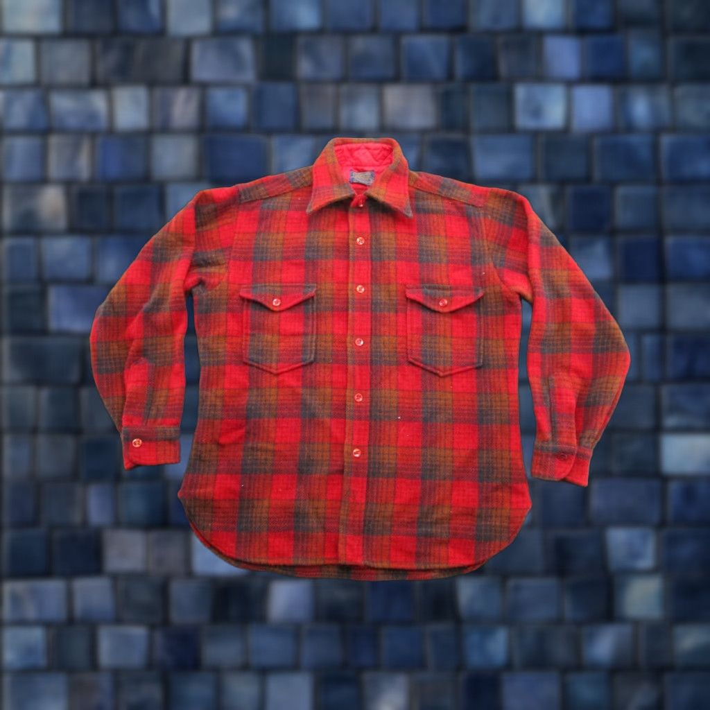 Pendleton VINTAGE Pendleton Wool Jacket Shirt Shacket Plaid Mens Size L Outdoors Camping Size US L / EU 52-54 / 3 - 1 Thumbnail