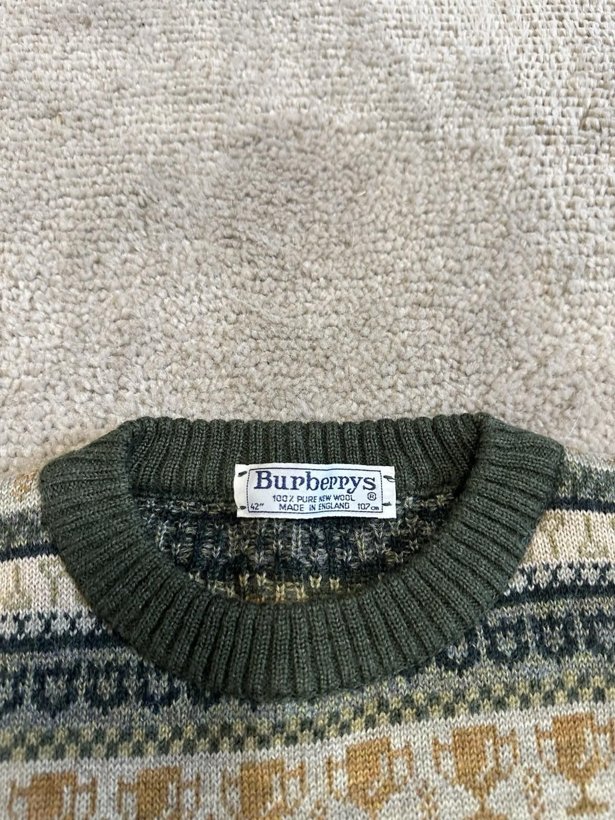 Burberry Burberrys Vintage Golf Logo Knit Sweater Sz M Size US M / EU 48-50 / 2 - 8 Thumbnail
