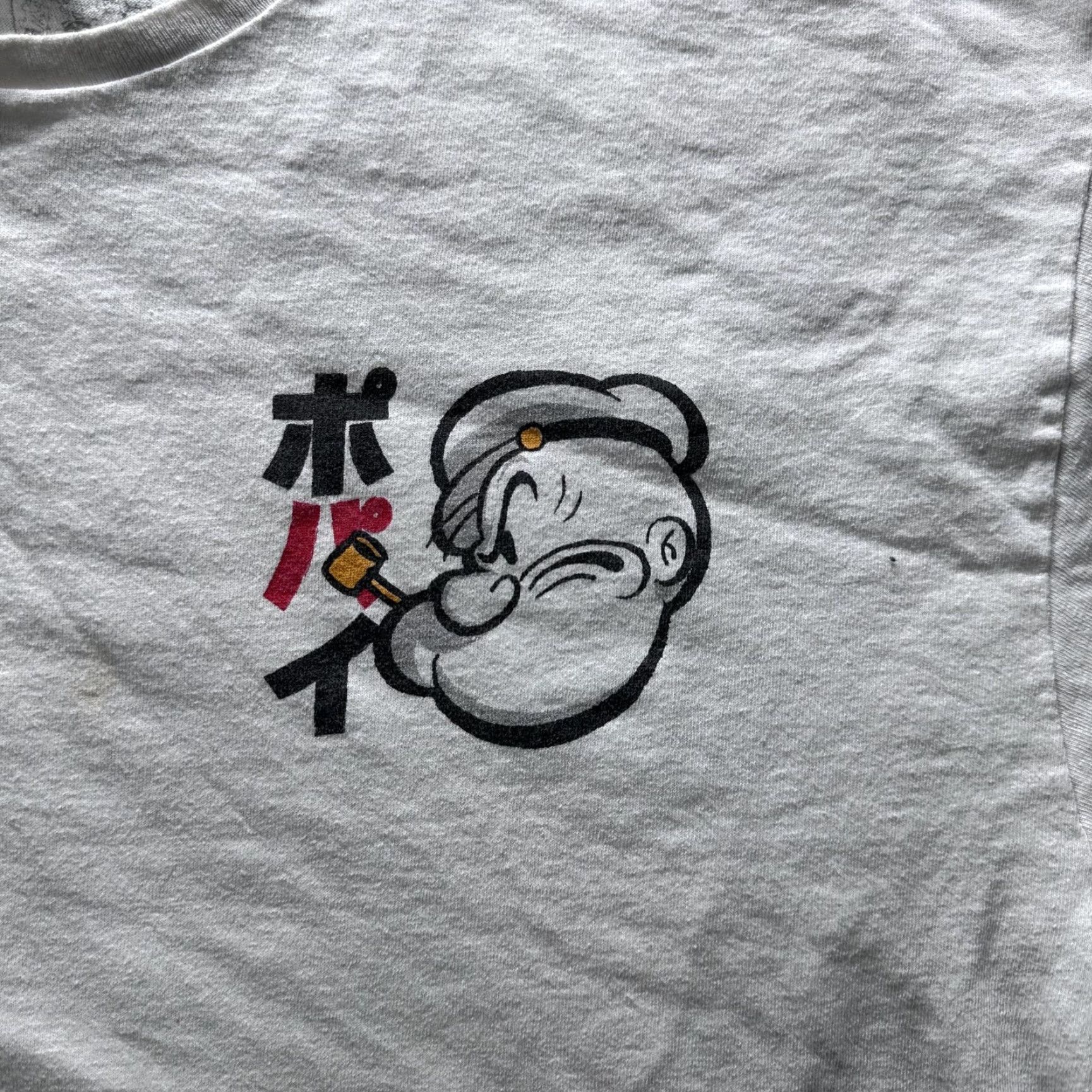 Doublet Popeye Shirt Mens 2XL White Japanese Anime Graphic Tee Double Sided Tagless Size US XXL / EU 58 / 5 - 2 Thumbnail
