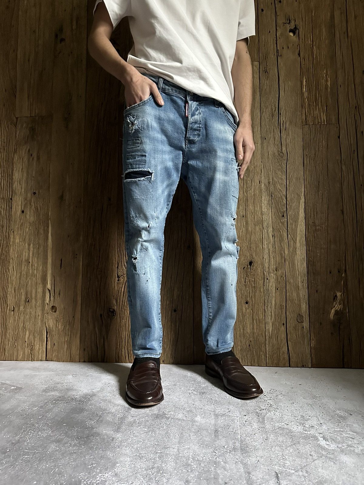 Dsquared2 Dsquared2 Distressed Jeans Pants Size US 36 / EU 52 - 1 Thumbnail