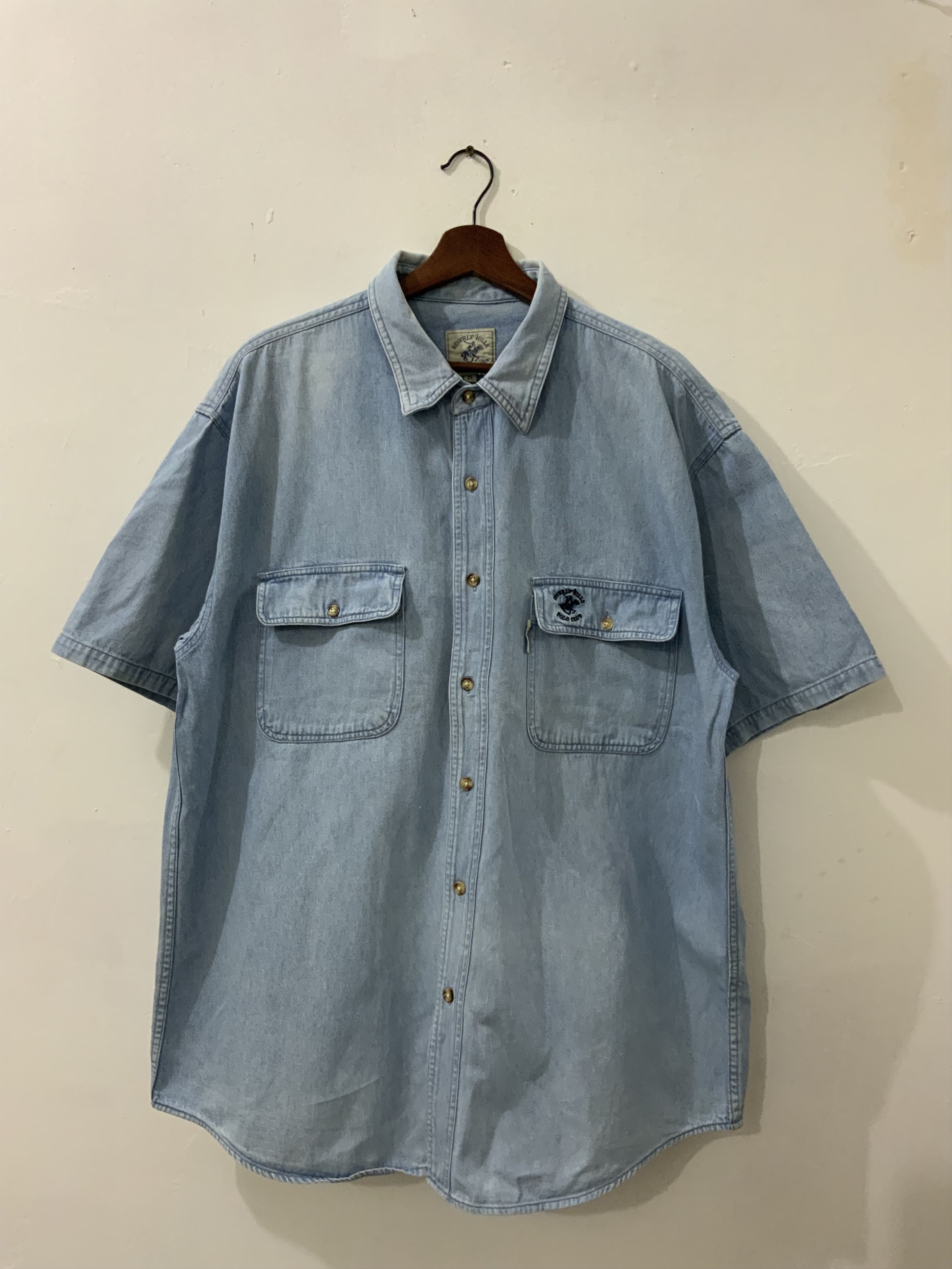 Beverly Hills Polo Club Beverly Hills Polo Club Denim Button Up Size US XL / EU 56 / 4 - 1 Thumbnail