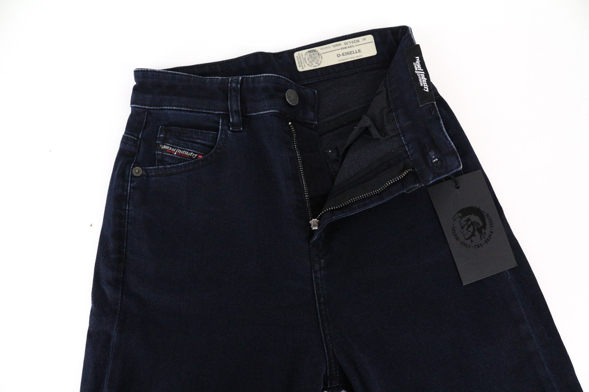 Diesel D-EISELLE 069GL W24/L30 Blue Stretch High Waist Jeans 69894 Size 24" / US 00 / IT 34 - 4 Thumbnail