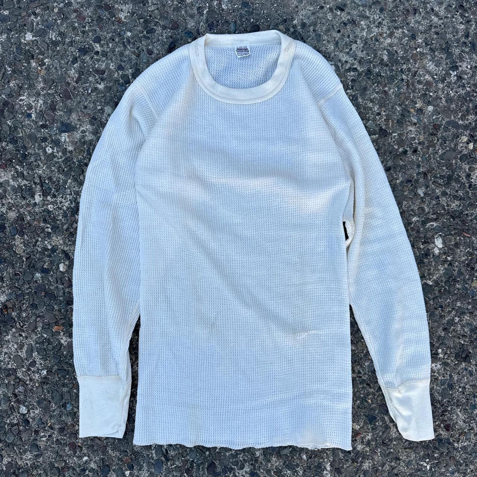 Vintage Vintage 80s thermal underwear Waffle Knit Thermal –Sz Large Size US L / EU 52-54 / 3 - 1 Thumbnail