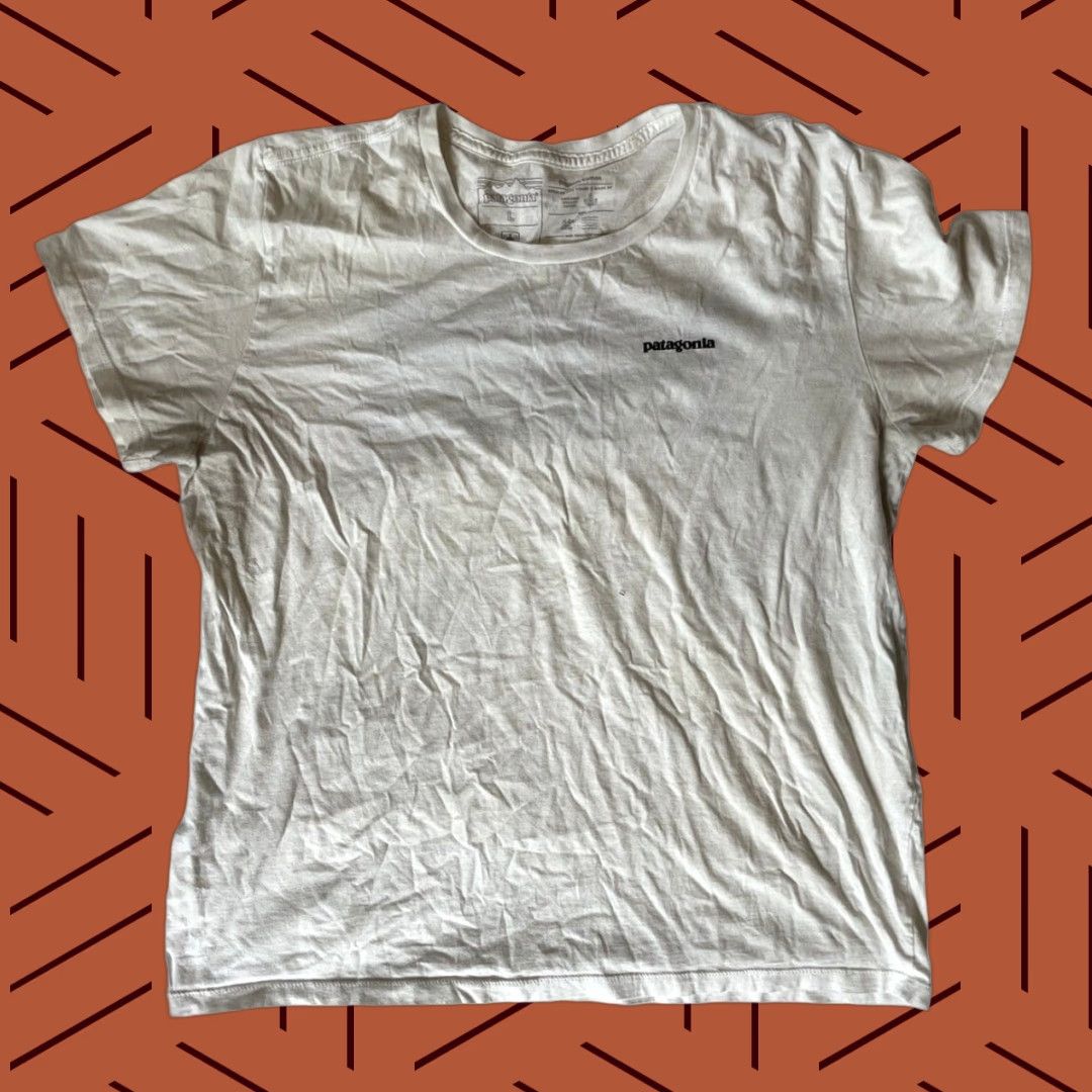 Patagonia Patagonia Organic Cotton Tee Mens Back Logo Short Sleeve Size L Size US 31 - 1 Thumbnail