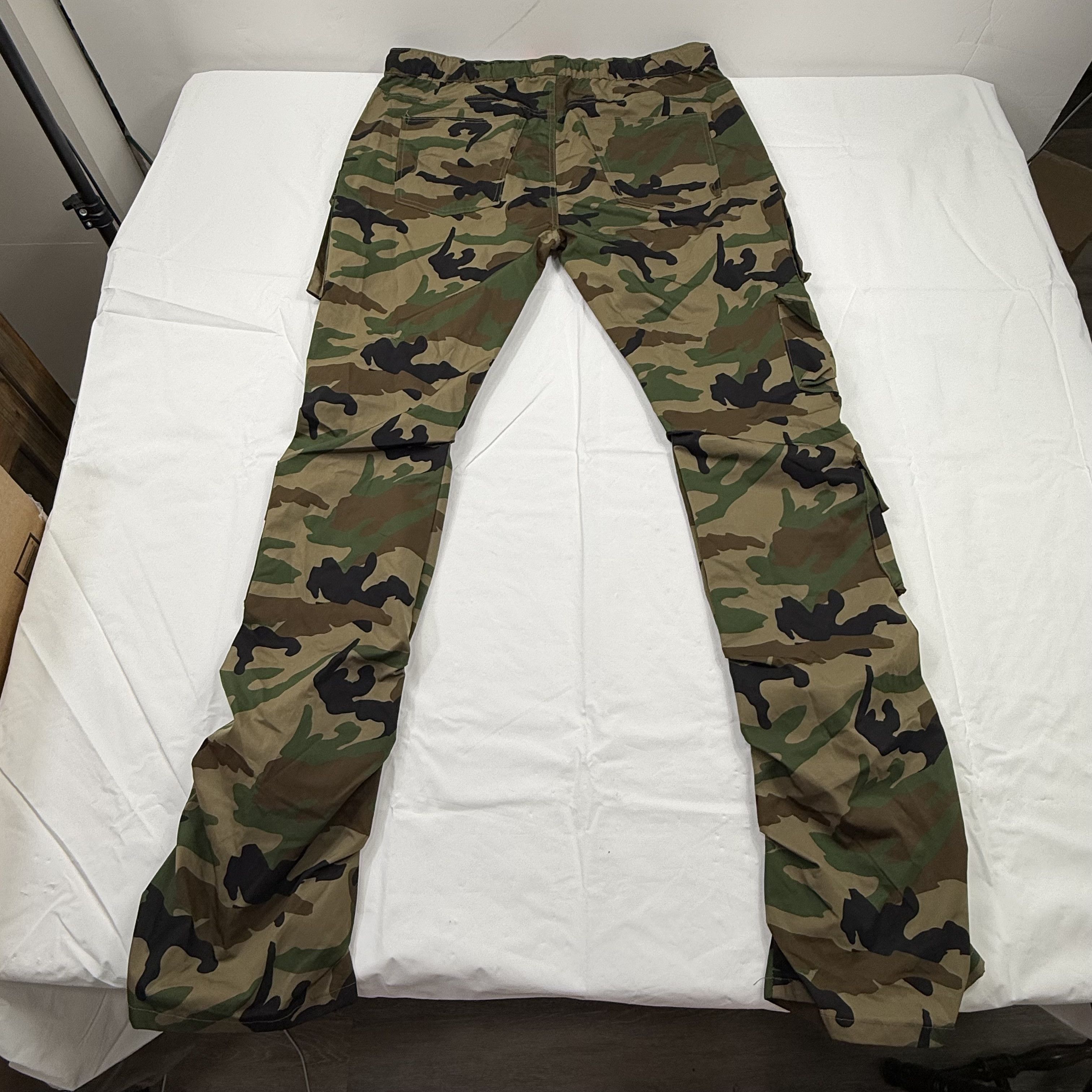 Smoke Rise Smoke Rise Mens XL Woodland Camo Stacked Cargo Pants Size US 36 / EU 52 - 1 Thumbnail