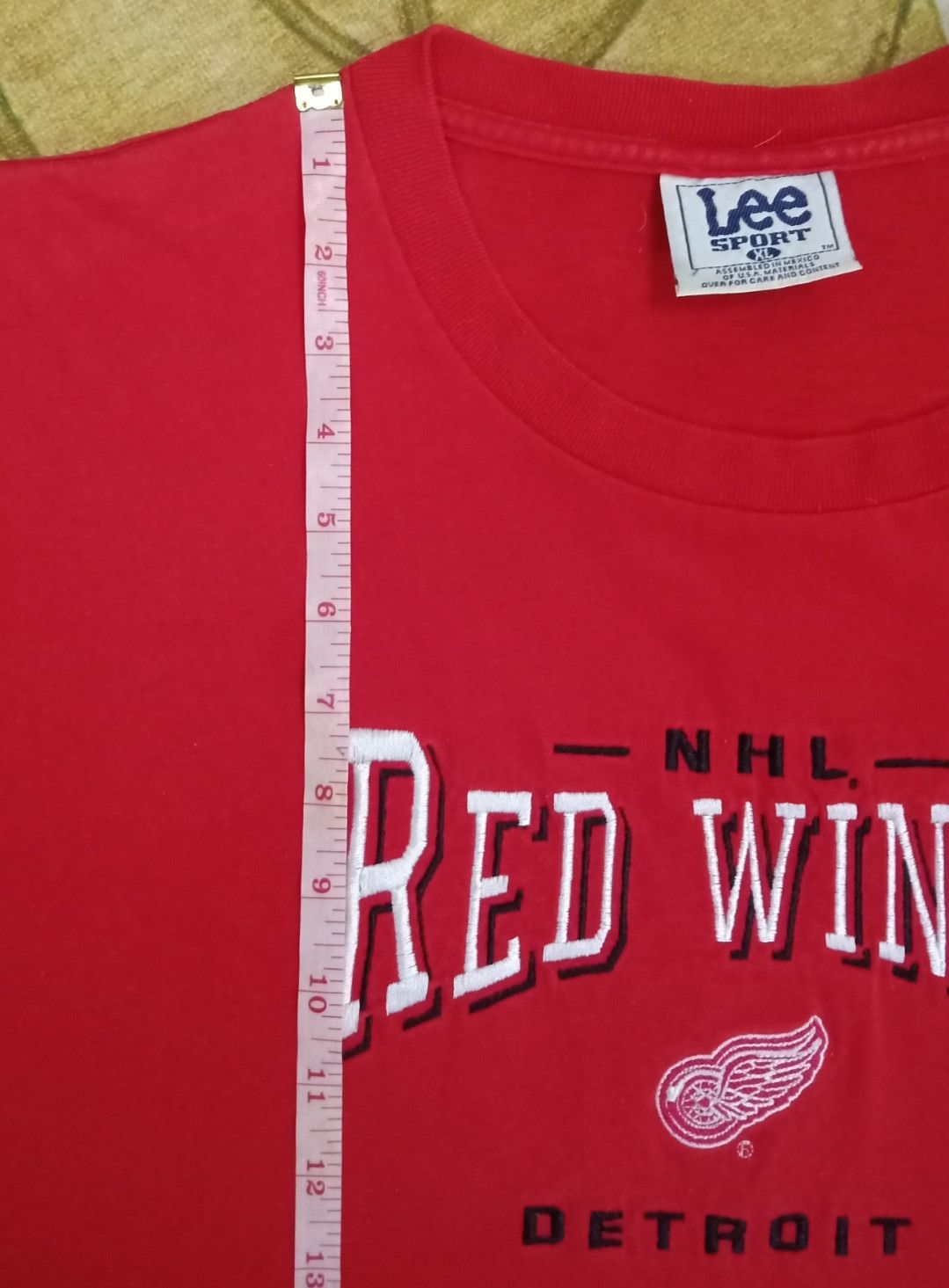 NHL × Red Wing × Vintage Vintage y2K NHL Detroit Red Wings T-shirt Size US XL / EU 56 / 4 - 16 Thumbnail