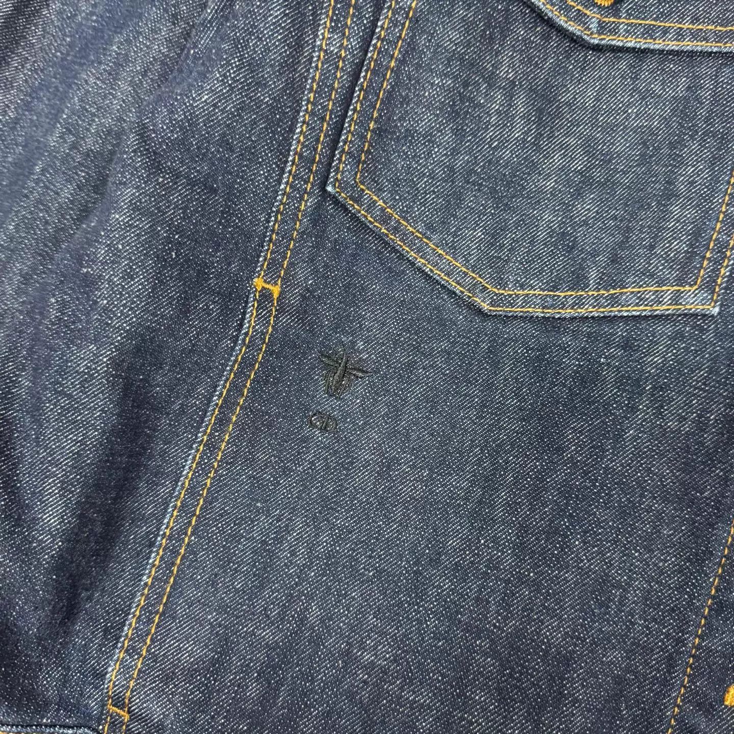 Dior Dior Oversized Bee Embroidery Denim Jkt 34 99 New Size XS / US 0-2 / IT 36-38 - 5 Thumbnail