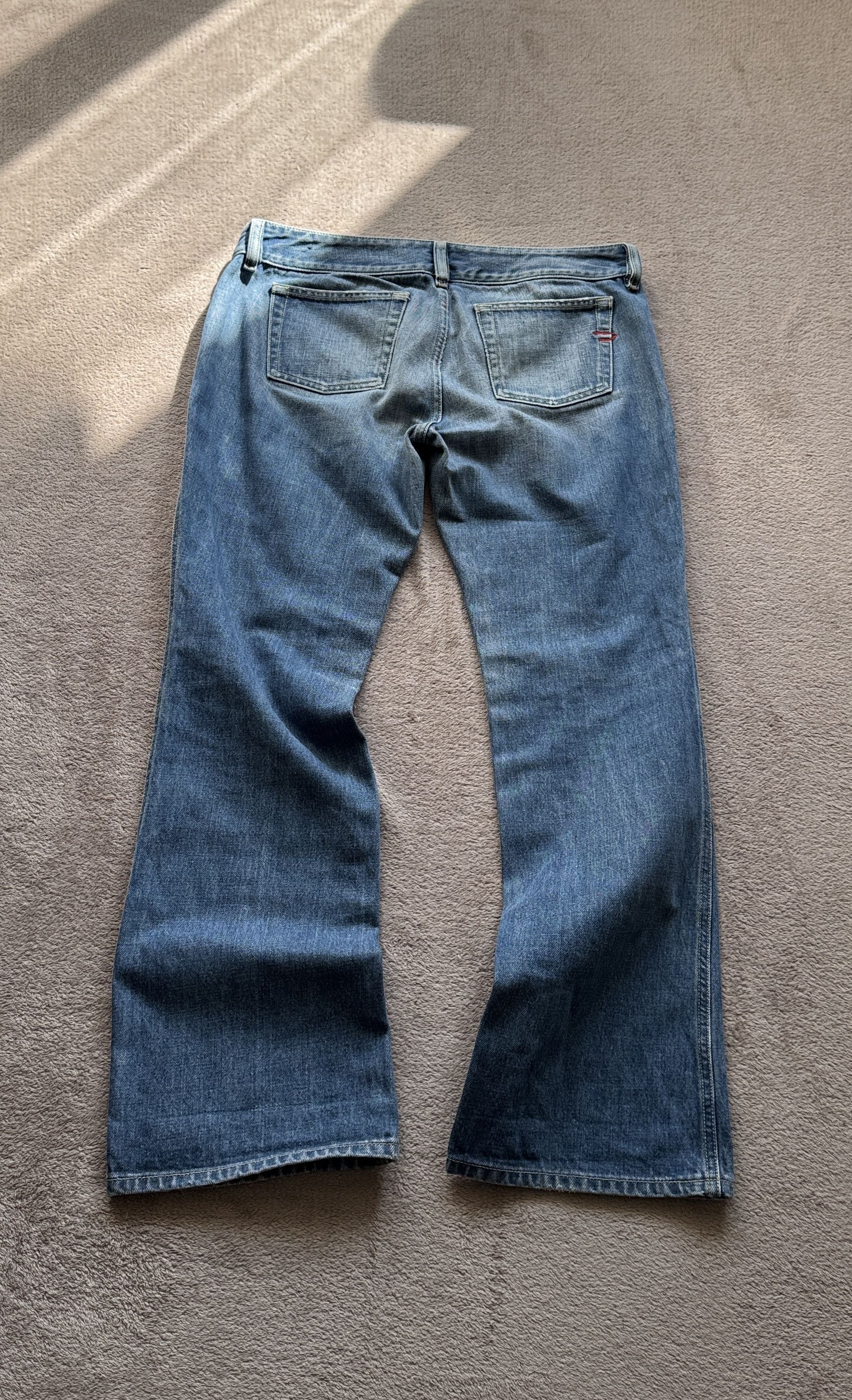 Japanese Brand Diesel Y2K Mudwash Crazy Mini Bootcut Jeans LGB ifsixwasnine Size US 32 / EU 48 - 3 Thumbnail