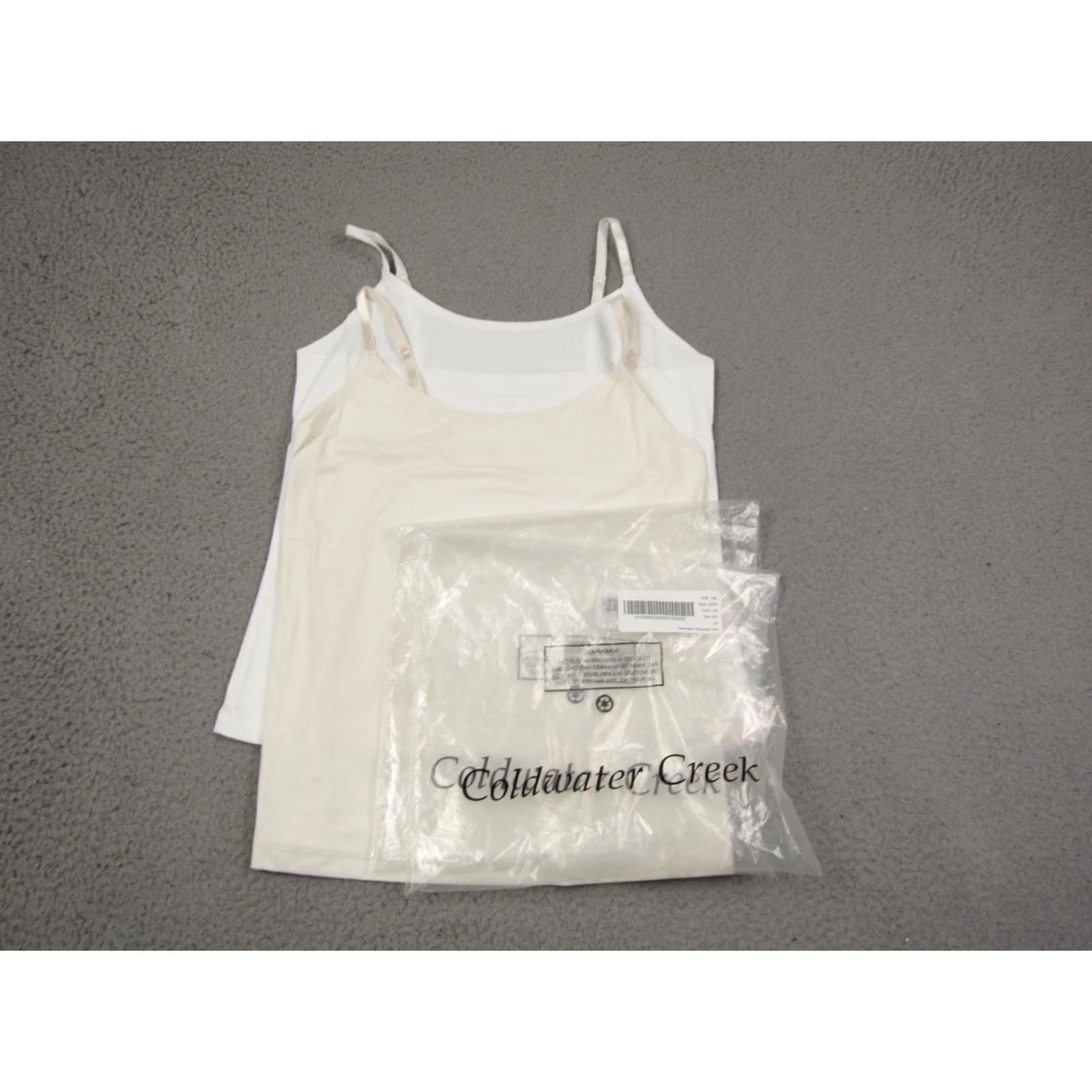 Coldwater Creek Vintage Coldwater Creek Tank Shirt Womens XS White Beige Lot of 2 Size XS / US 0-2 / IT 36-38 - 2 Thumbnail