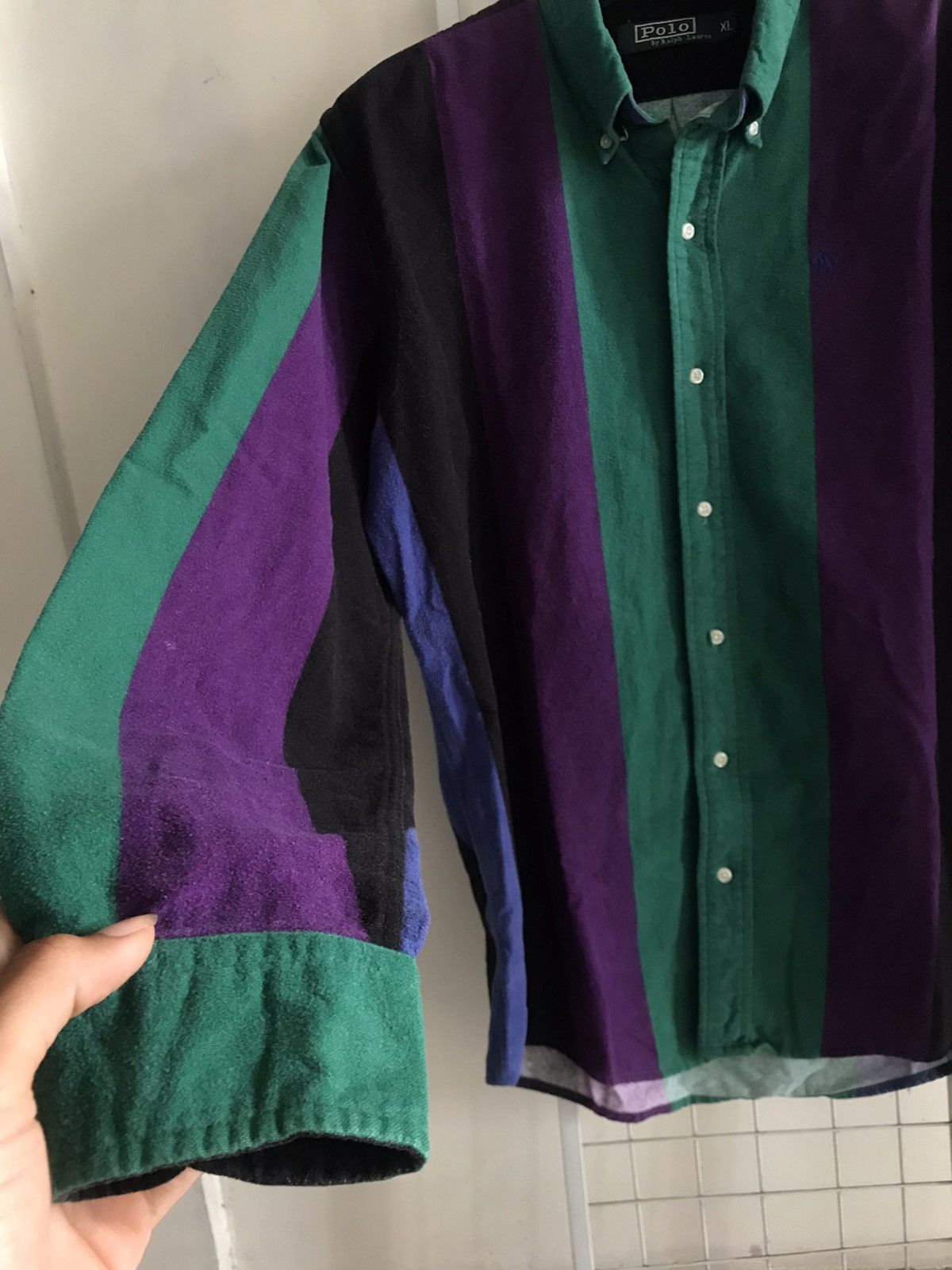 Polo Ralph Lauren × Ralph Lauren × Vintage Crazy VTG Polo Ralph Lauren Green Label Size US XL / EU 56 / 4 - 4 Thumbnail