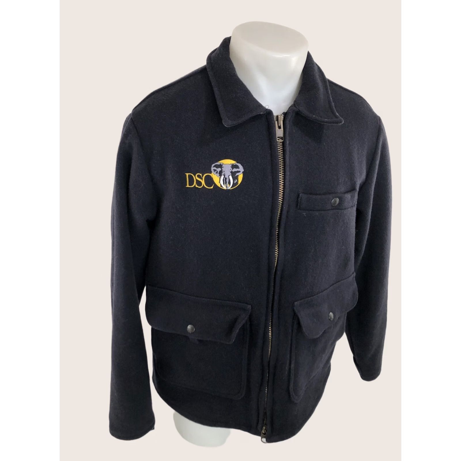 Filson Filson Jacket / Men's Wool Outer Shell M Black DSG Elephant Safari Rare C.C. Dallas Club DSC Virgin Wool M/L Jacket Size US L / EU 52-54 / 3 - 1 Thumbnail