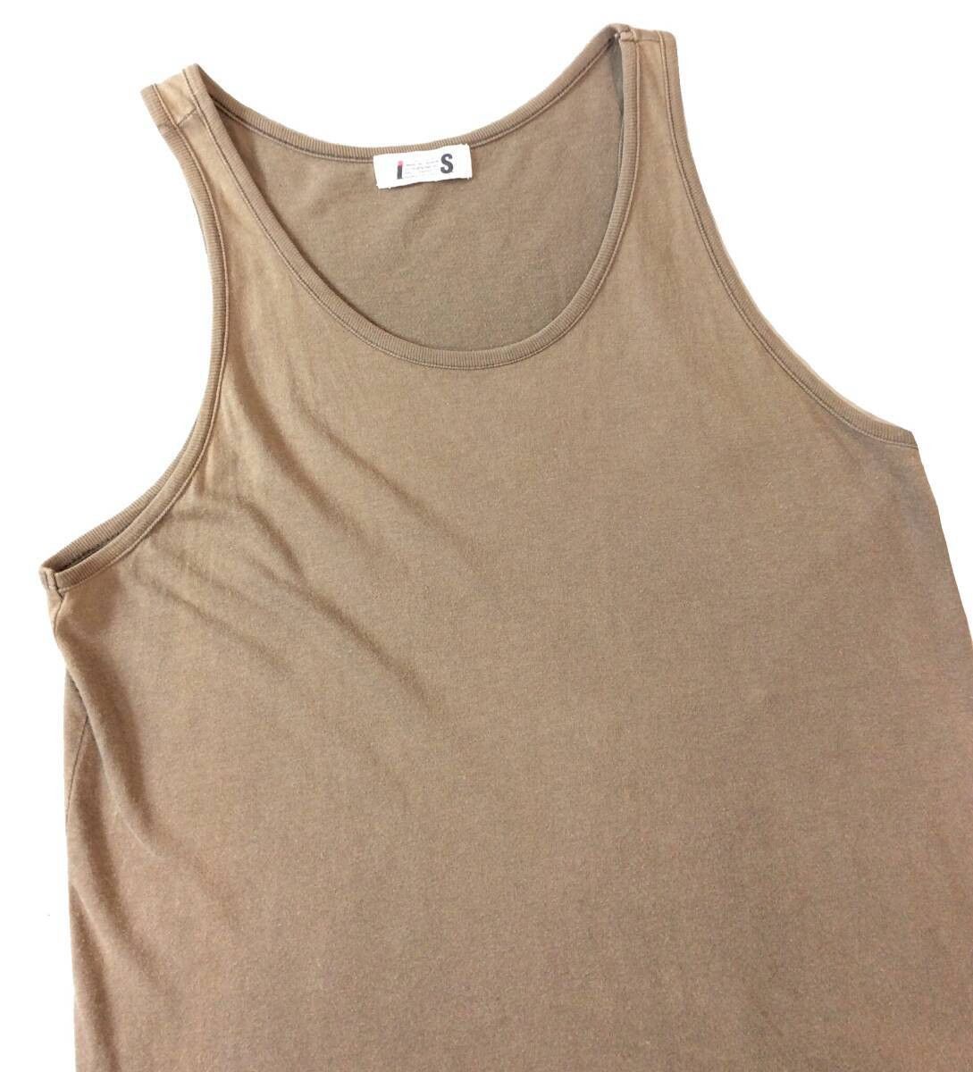Issey Miyake IS Issey Miyake Sport Tank Top, Brown, Cotton, Size 9 Size S / US 4 / IT 40 - 4 Thumbnail
